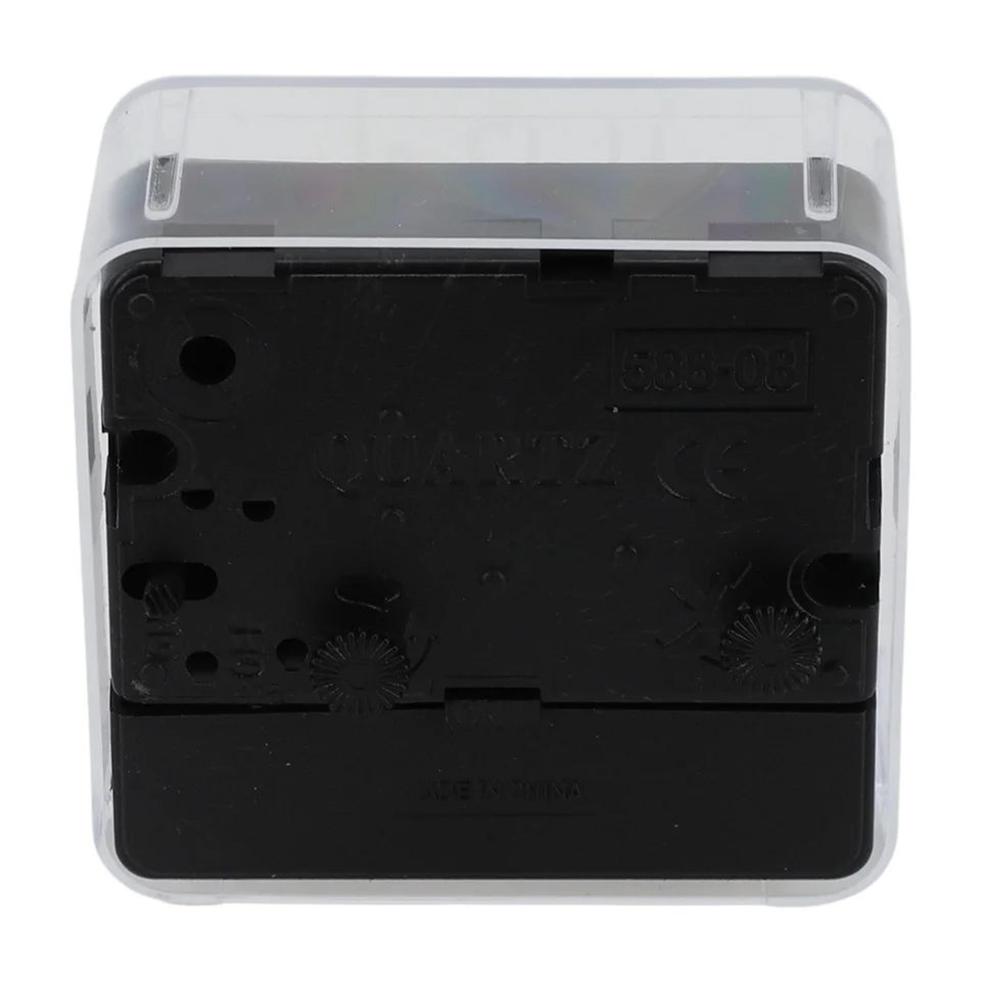 Compact Digital Bedside Alarm Clock  Battery Operated Square Student Wake Up Clock With Clear Displ 3