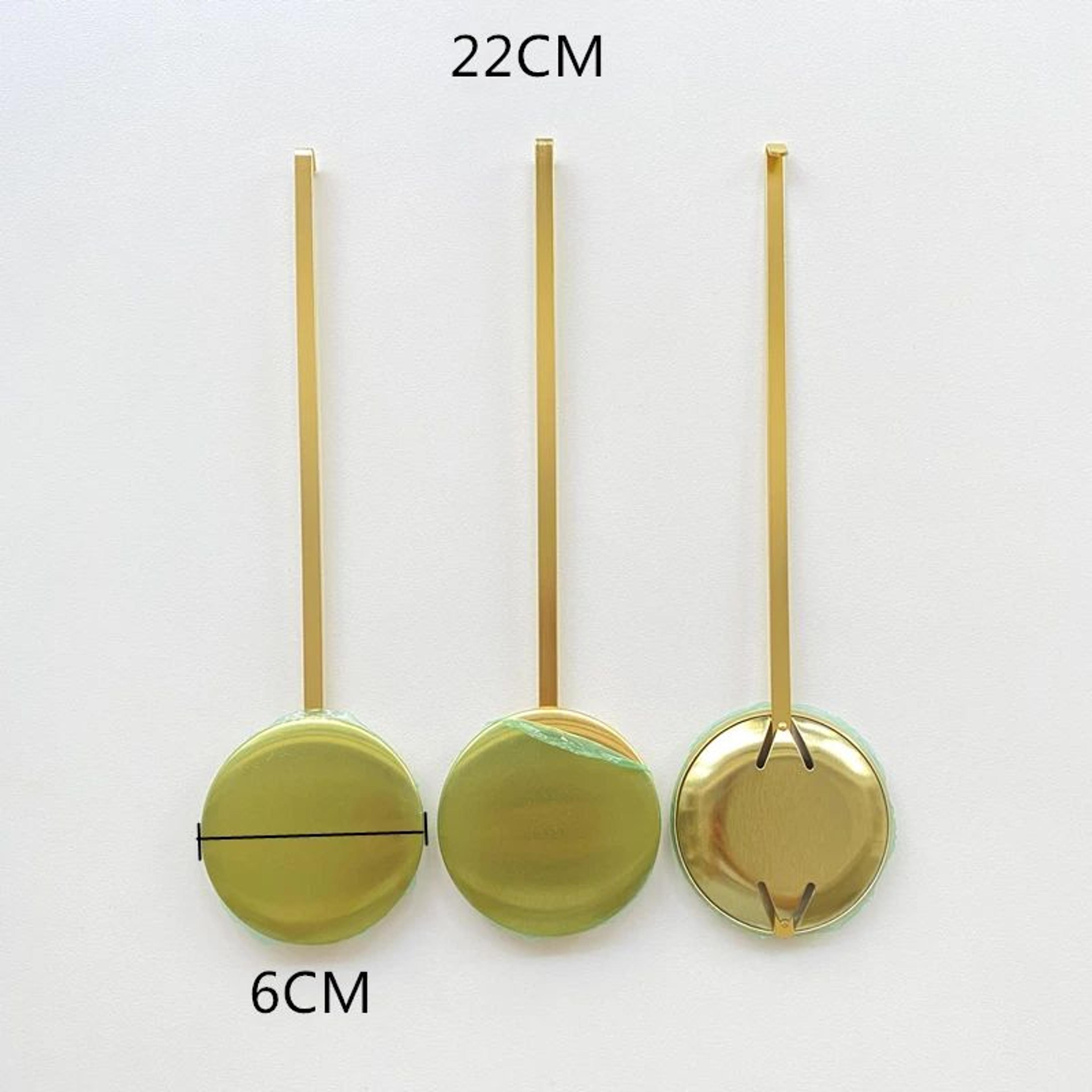 Gold Quartz Clock Pendulum  Metal Swing Bob Hammer Replacement DIY Grandfather Wall Clock Repair Ki 2