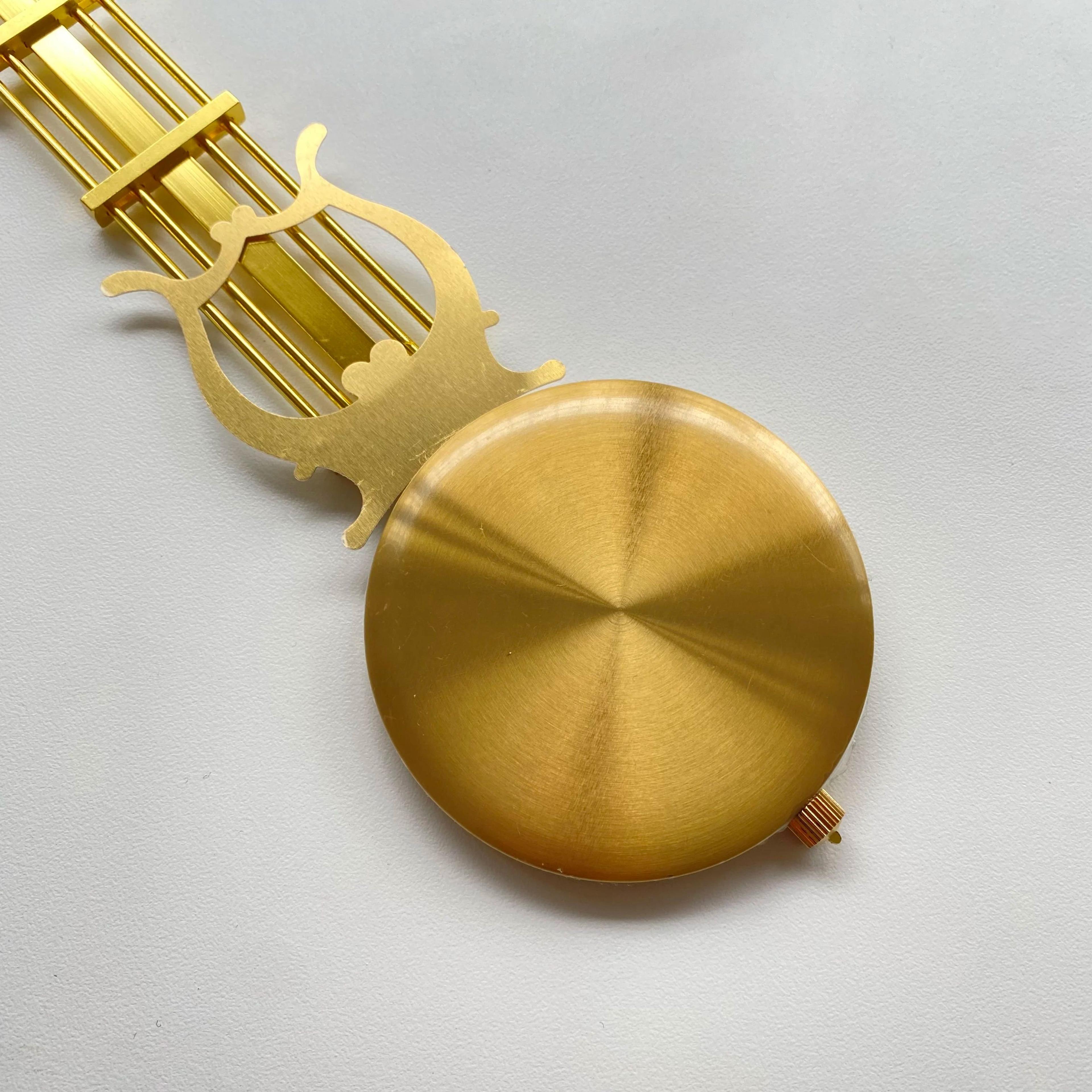 Gold Quartz Clock Pendulum  Metal Swing Bob Hammer Replacement DIY Grandfather Wall Clock Repair Ki 4