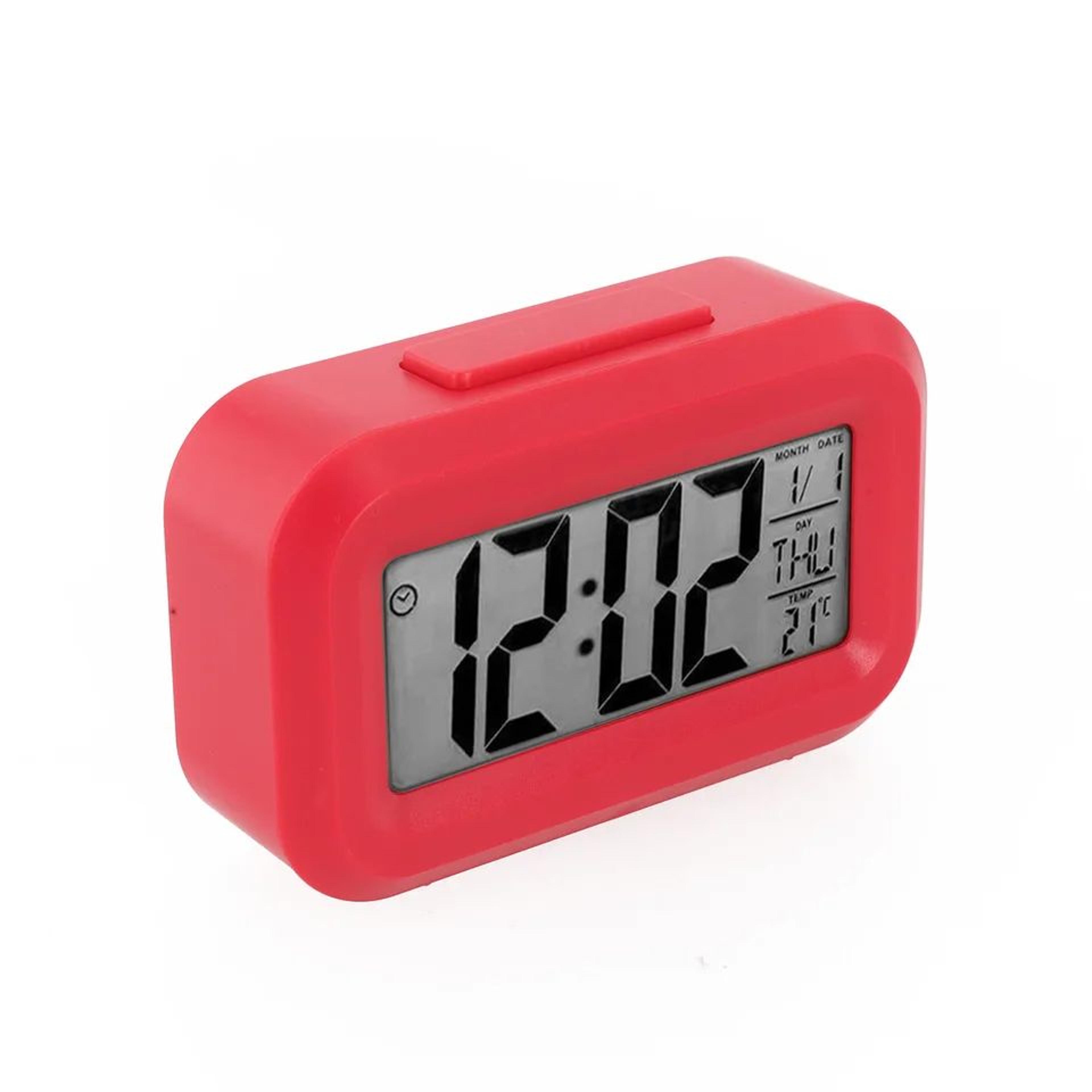 Multifunction Digital Alarm Clock  Compact Desk Clock With Snooze Night Light  Temperature 3