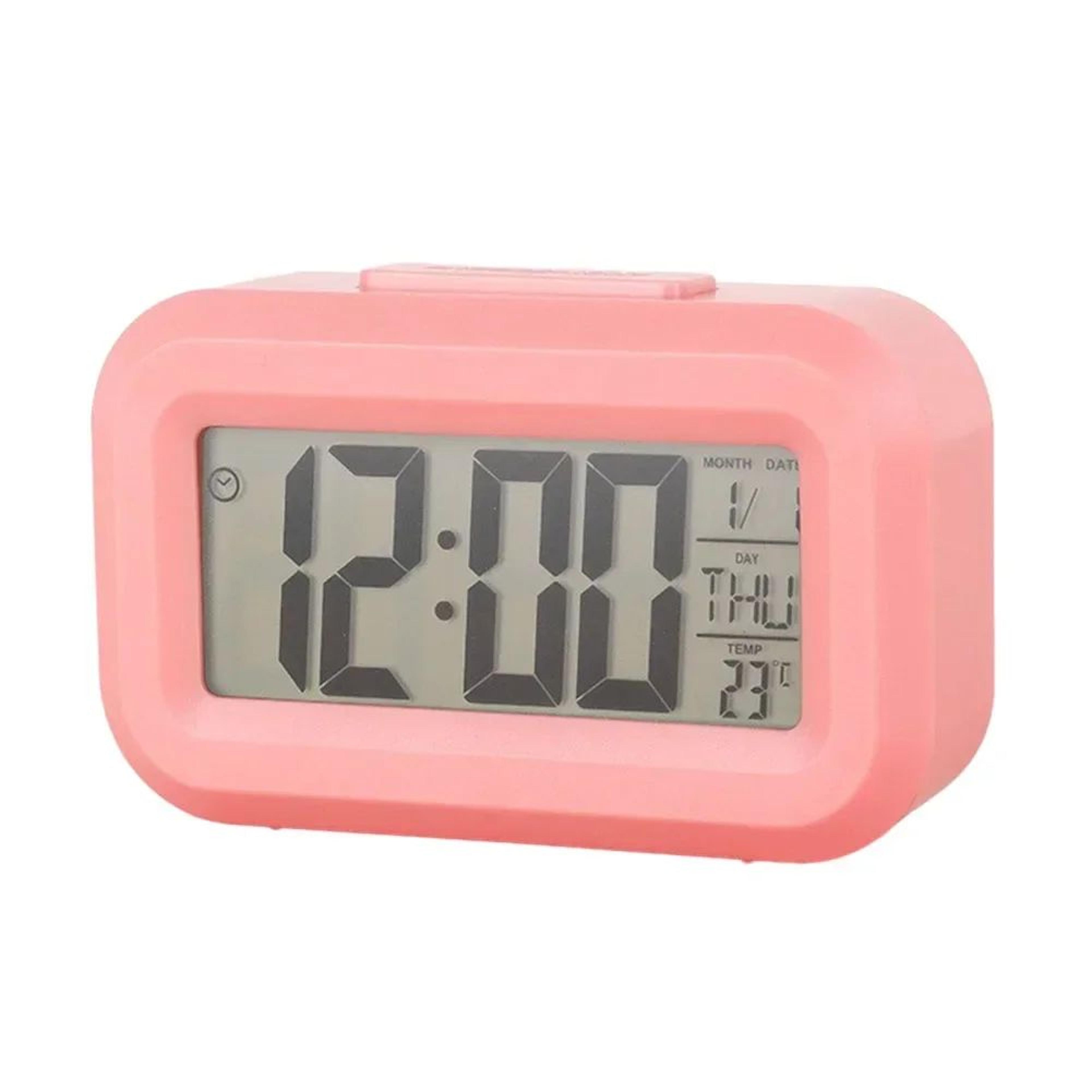 Multifunction Digital Alarm Clock  Compact Desk Clock With Snooze Night Light  Temperature 9