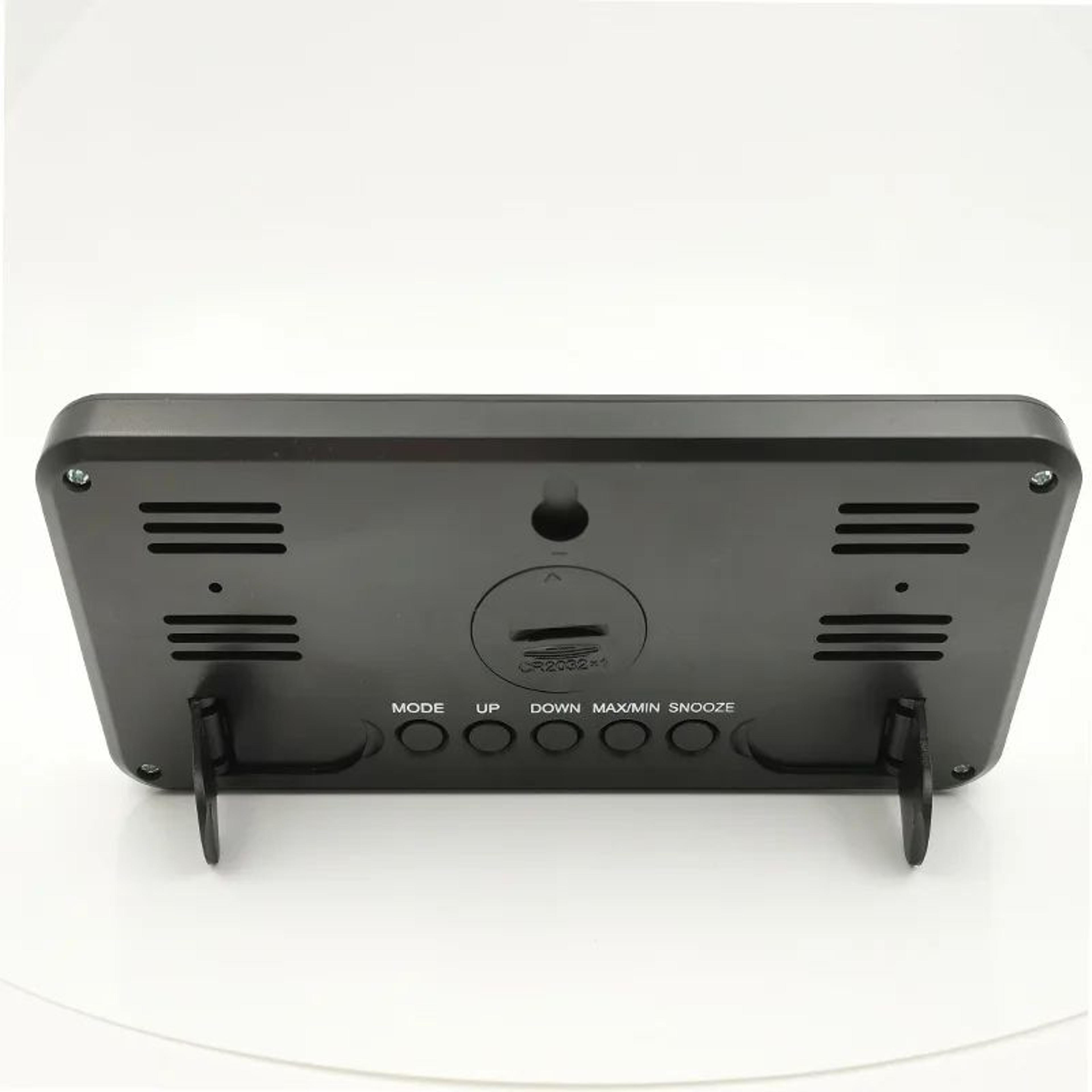 Slim Nordic Digital Desk Clock  Big Screen LED Battery Powered Alarm Clock For Home Office Desktop  1