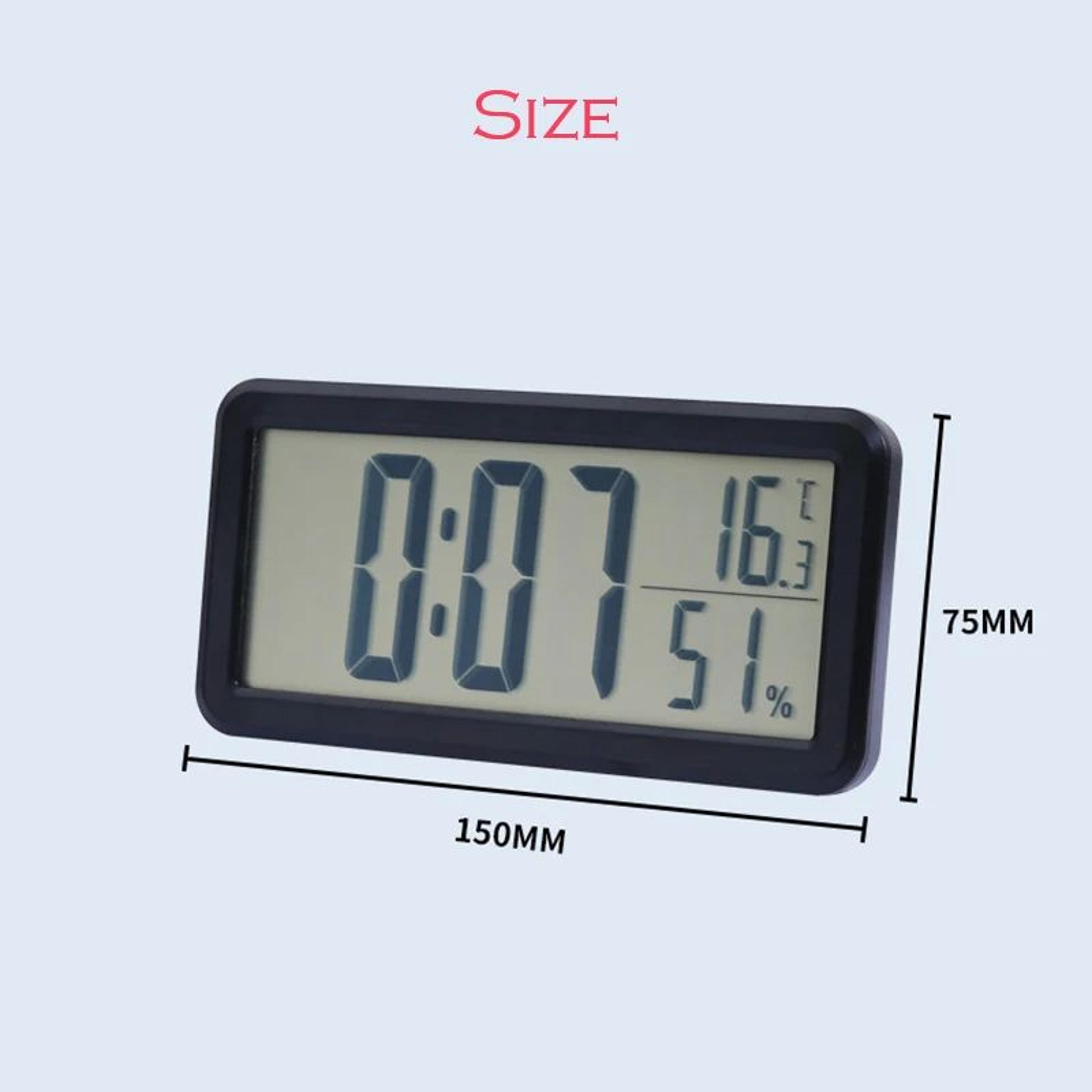 Slim Nordic Digital Desk Clock  Big Screen LED Battery Powered Alarm Clock For Home Office Desktop  3