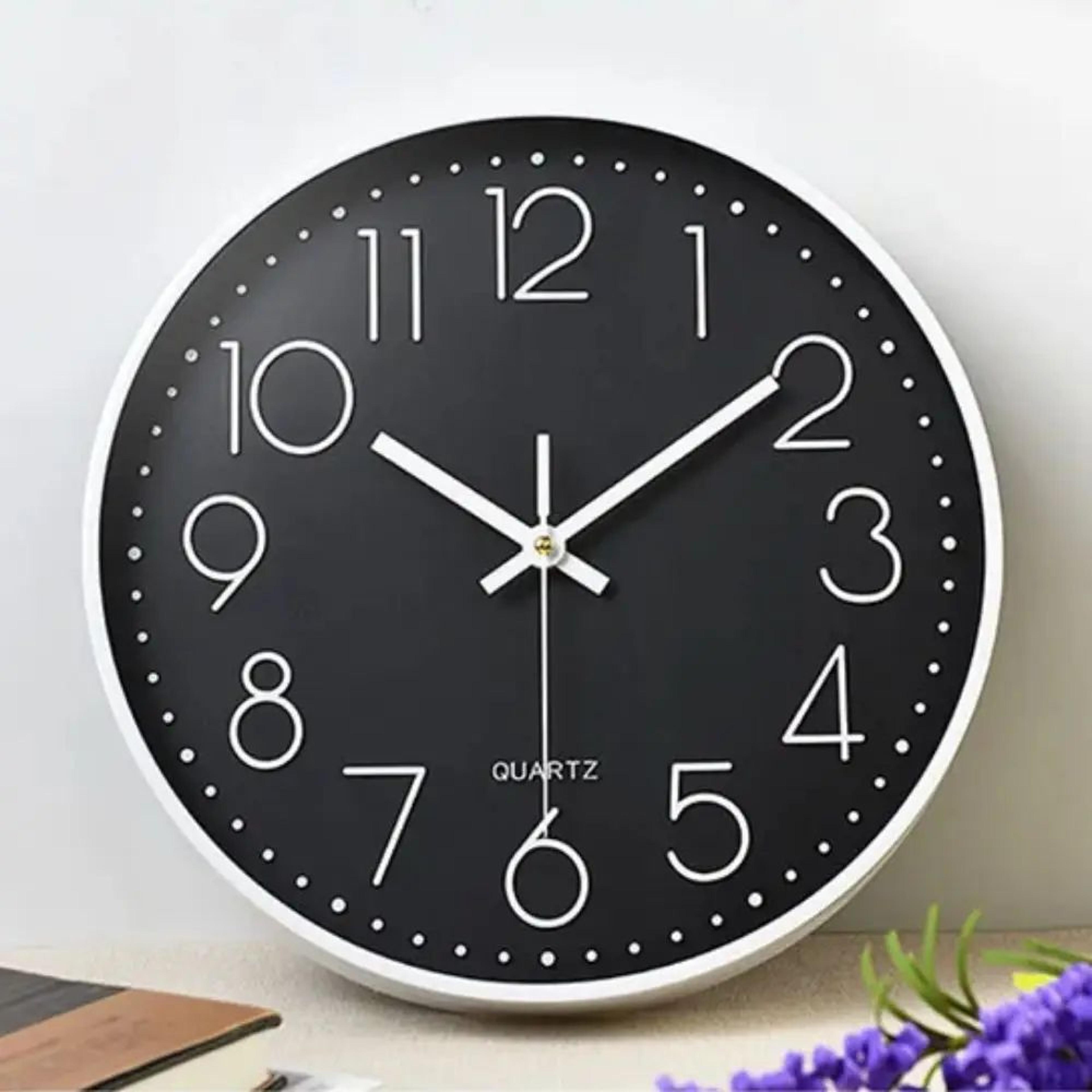 8 In Nordic Silent Wall Clock  NonTicking 3D Number Modern Decorative Clock For Living Room Bedroom 0