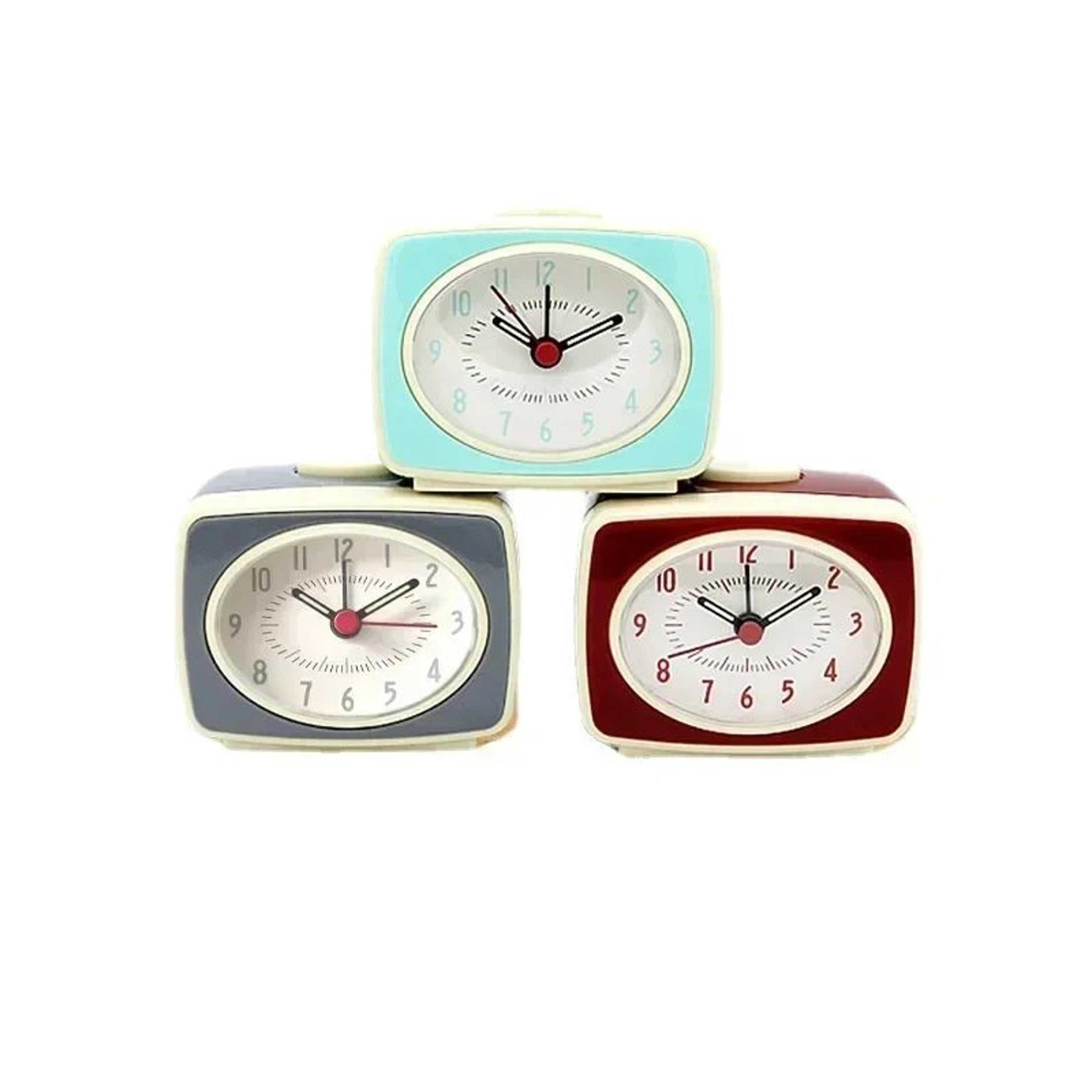 Nordic Vintage Alarm Clock  Battery Powered Glow In The Dark Desk Clock With Fluorescent Hands For  5