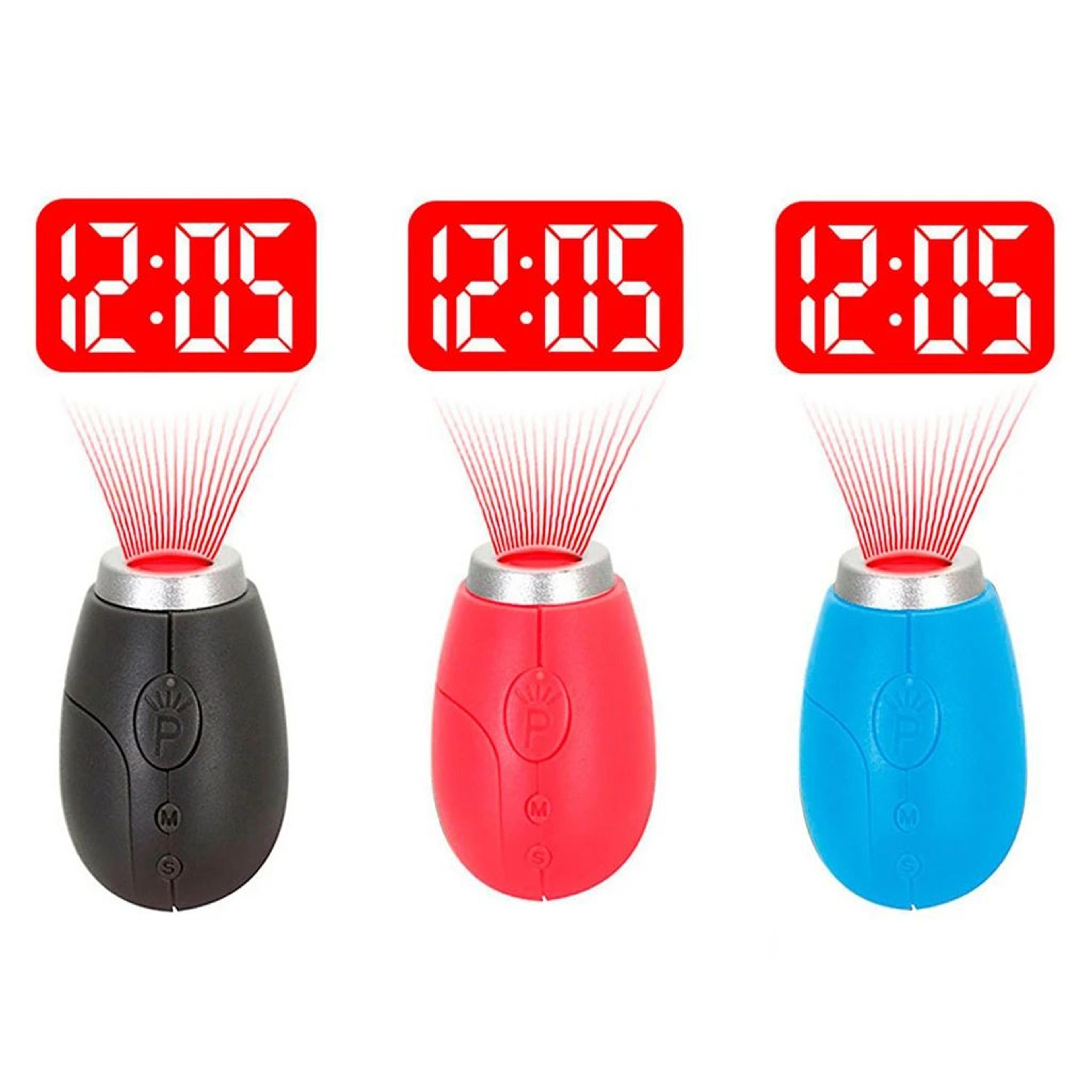 Mini LED Projection Digital Clock  Portable Ceiling Wall Time  Date Display Keychain Lamp For Kids  3