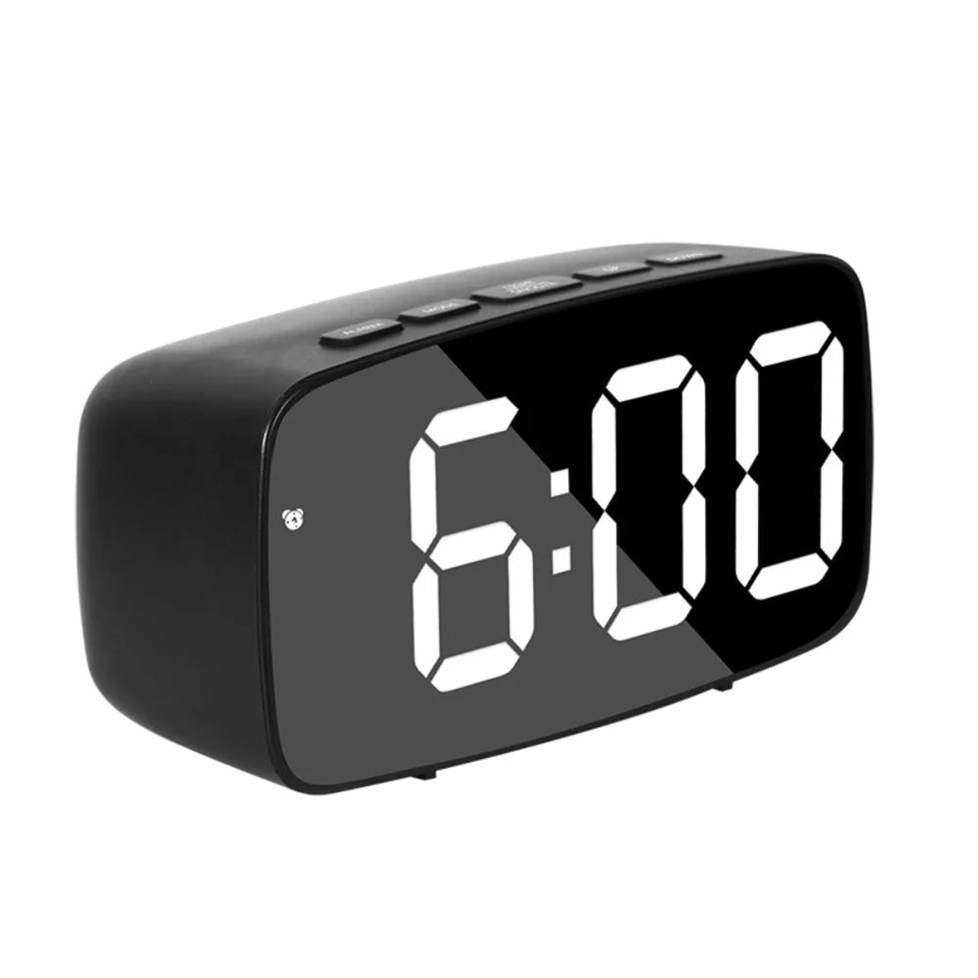 Smart Digital Alarm Clock  Large LED Desk Clock With Temperature Display Snooze 1224H Time  Adjusta 8