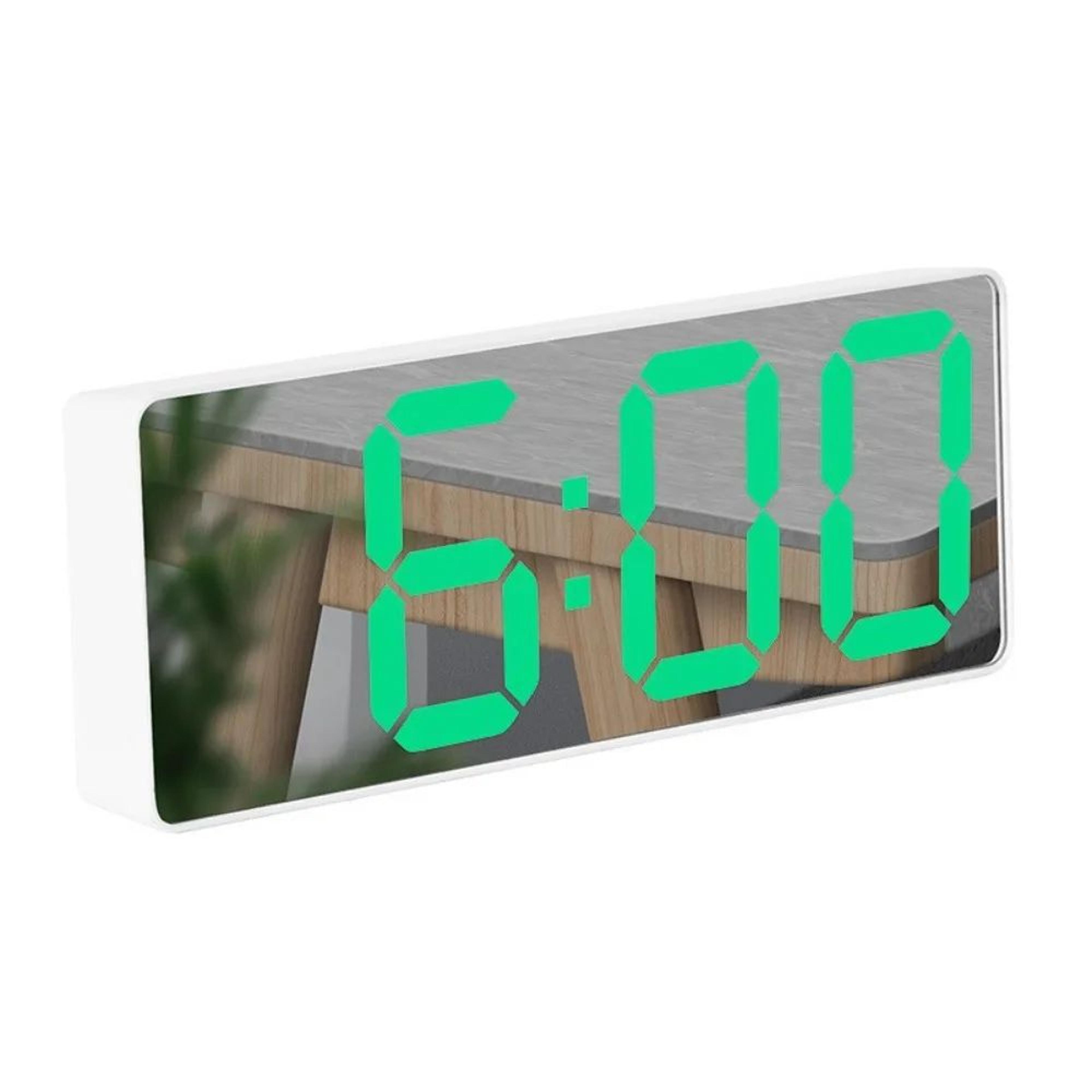 Smart Digital Alarm Clock  Large LED Desk Clock With Temperature Display Snooze 1224H Time  Adjusta 16