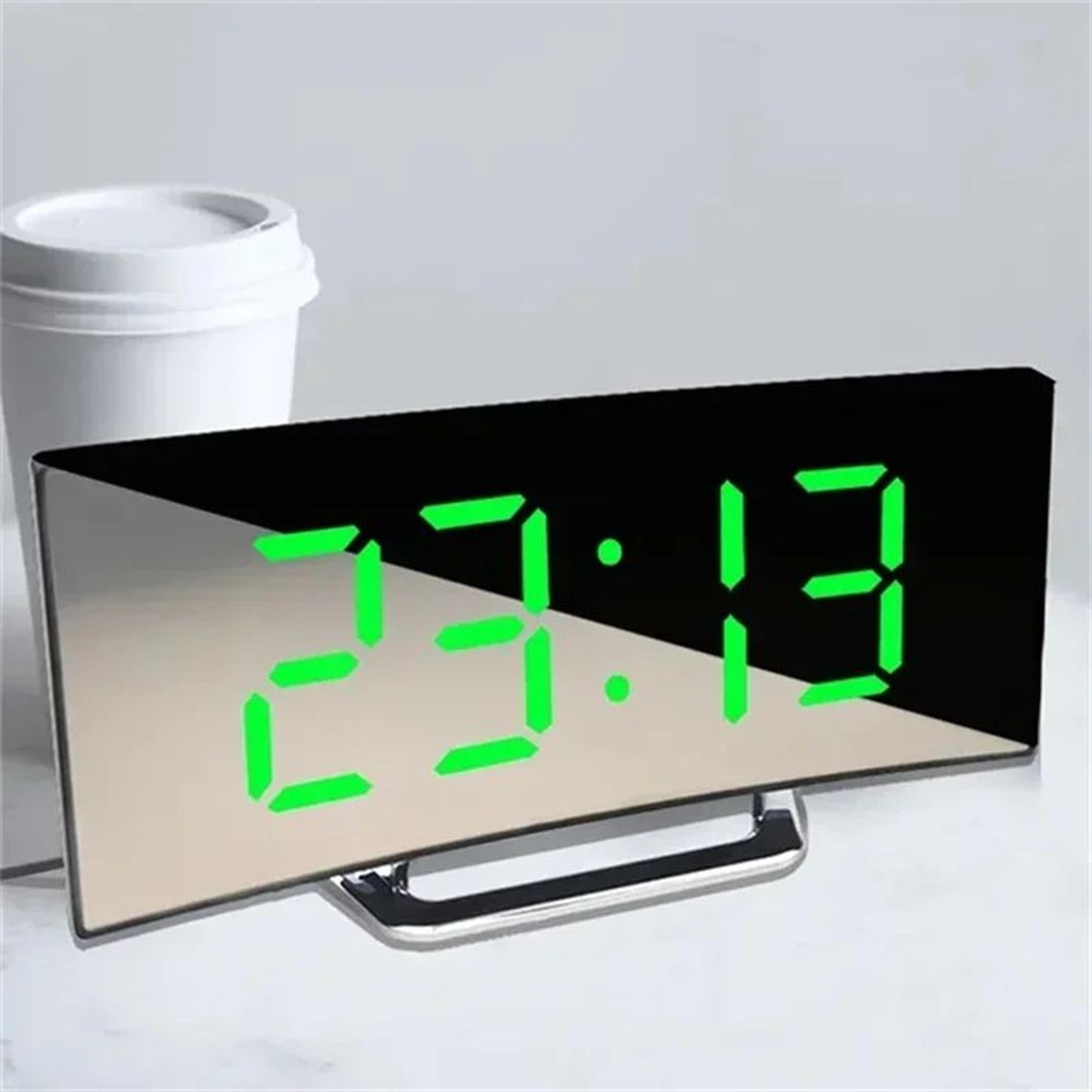 LED Digital Alarm Clock  Smart Bedside Desk Clock With Temperature Display Snooze Night Mode  USB P 6