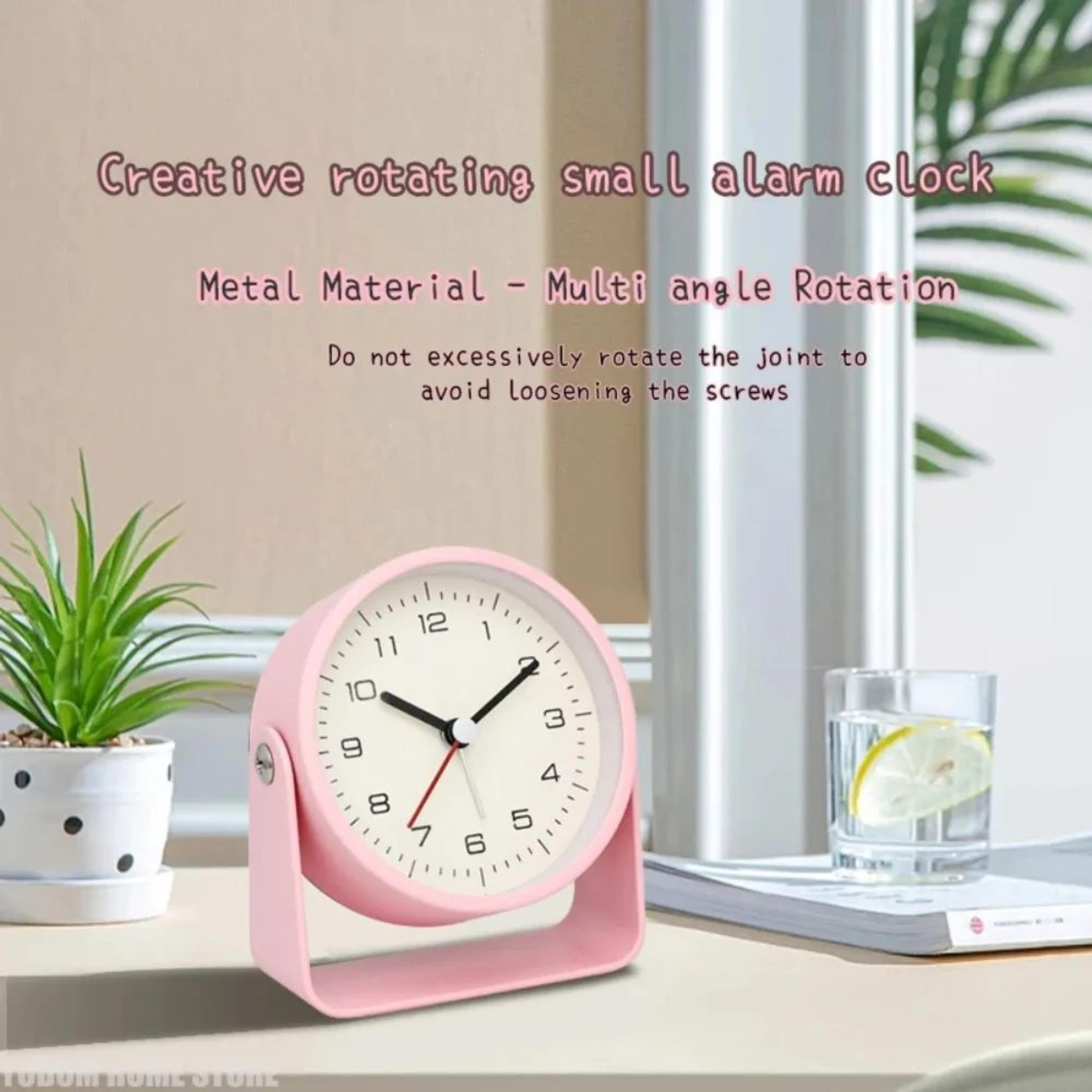 Silent Student Alarm Clock  Durable Mini Quartz Desk Clock For Kids Bedroom Office Decor 1