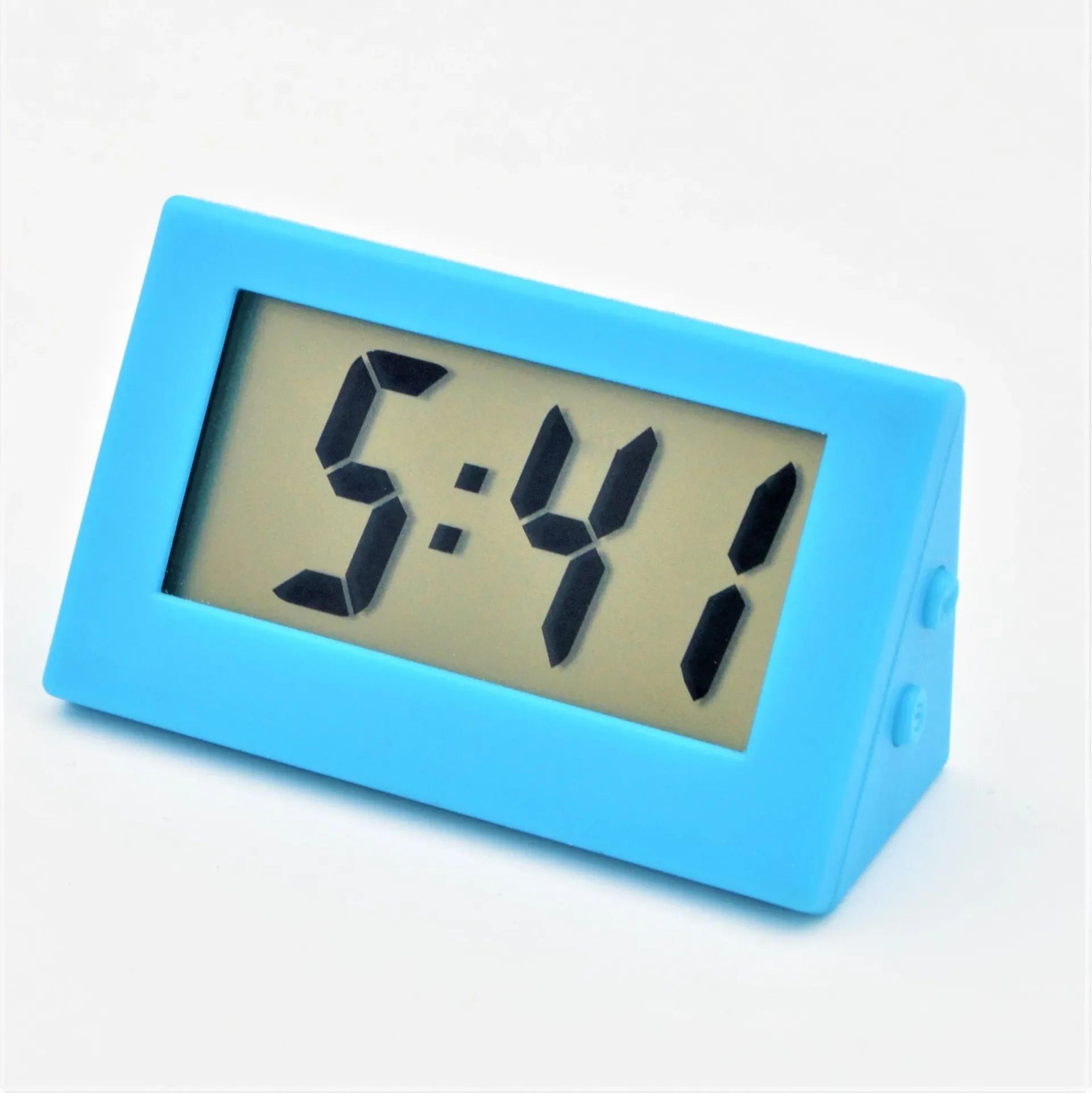 Mini Digital LCD Desk Clock  216 In Compact Triangle Electronic Clock For Travel Office Study  Home 6