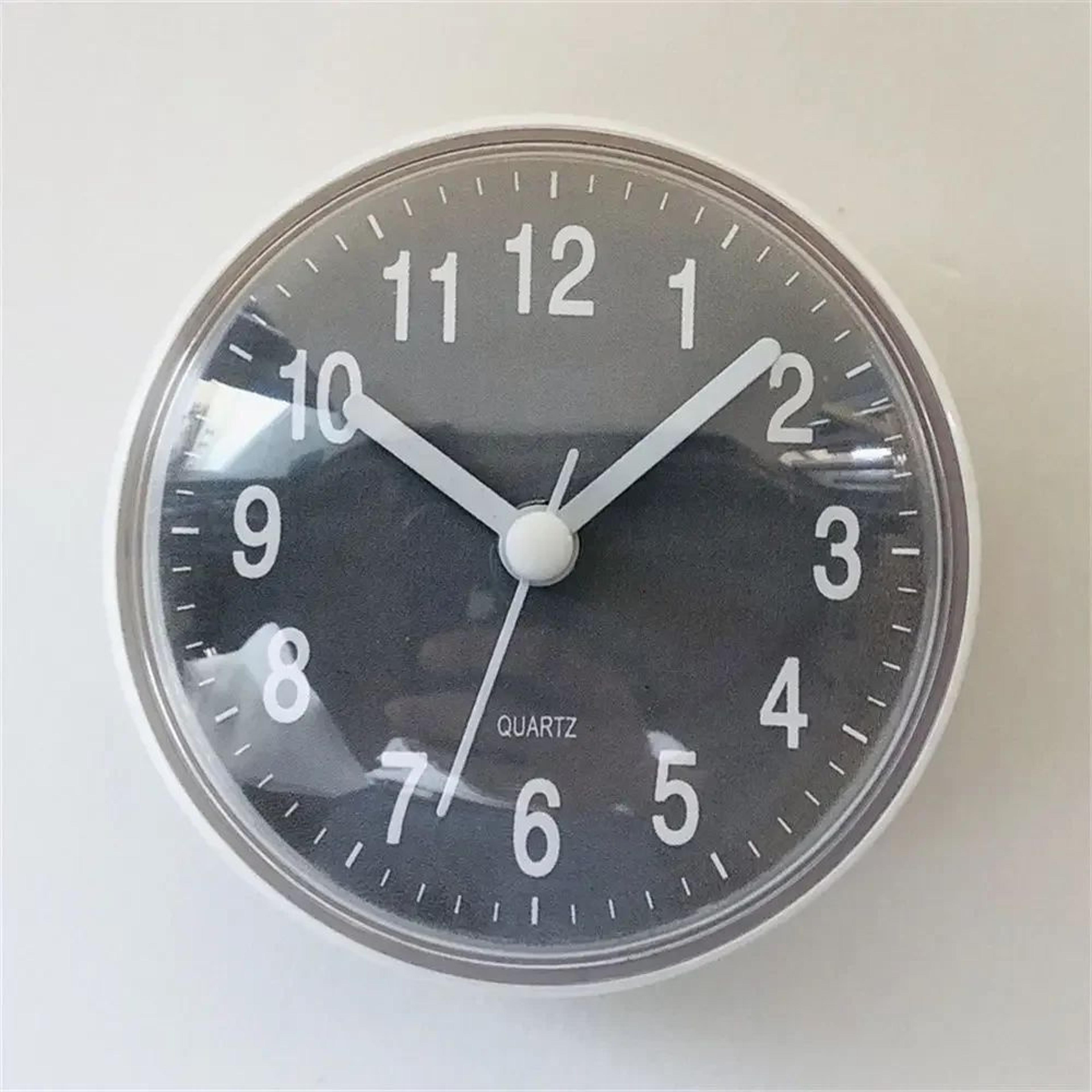 Anti Fog Waterproof Shower Wall Clock  28 In Mini Suction Cup Quartz Clock For Bathroom Kitchen Toi 5