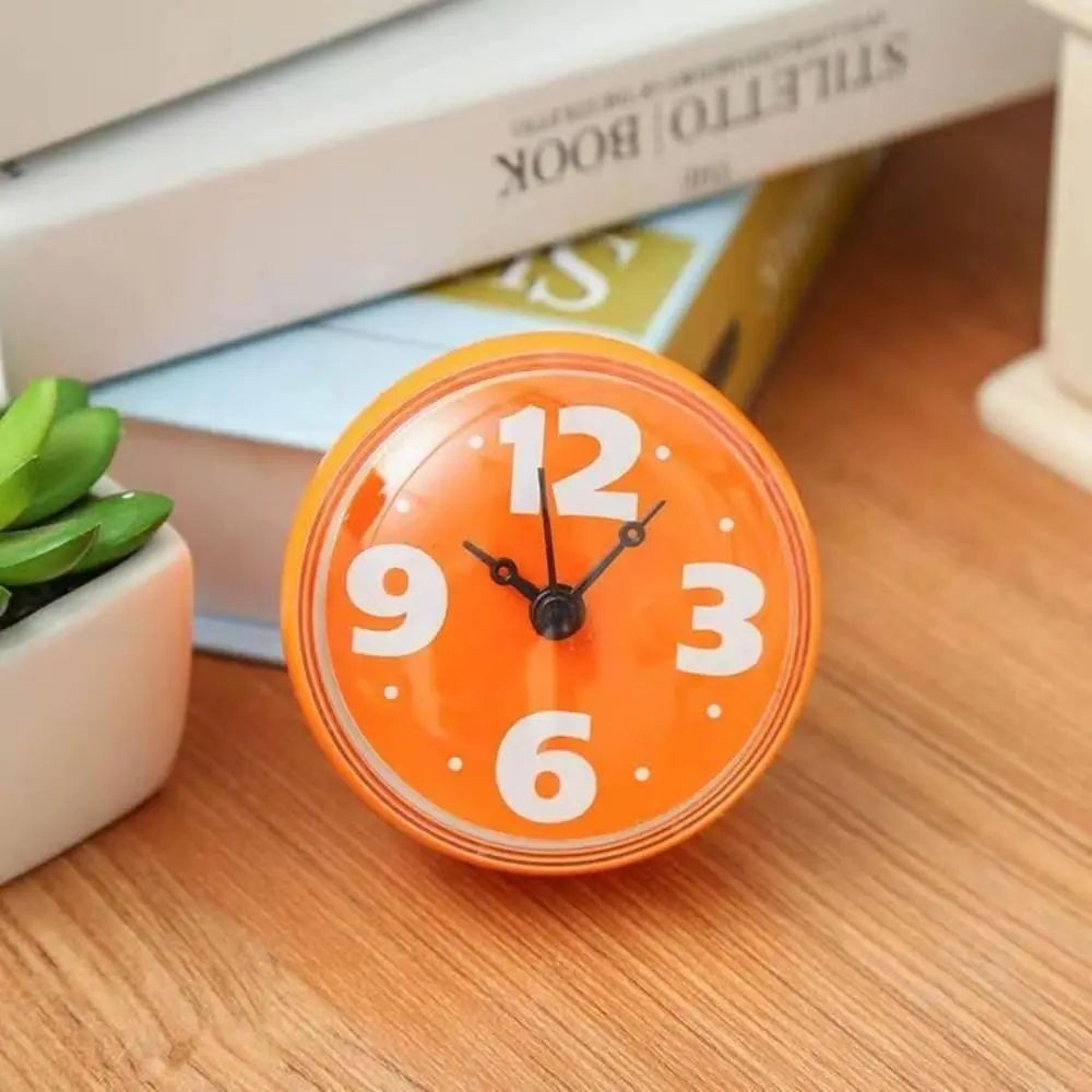 Waterproof Shower Clock  Compact Suction Cup Wall Clock For Bathroom Kitchen Mirror  Tile Timekeepi 7