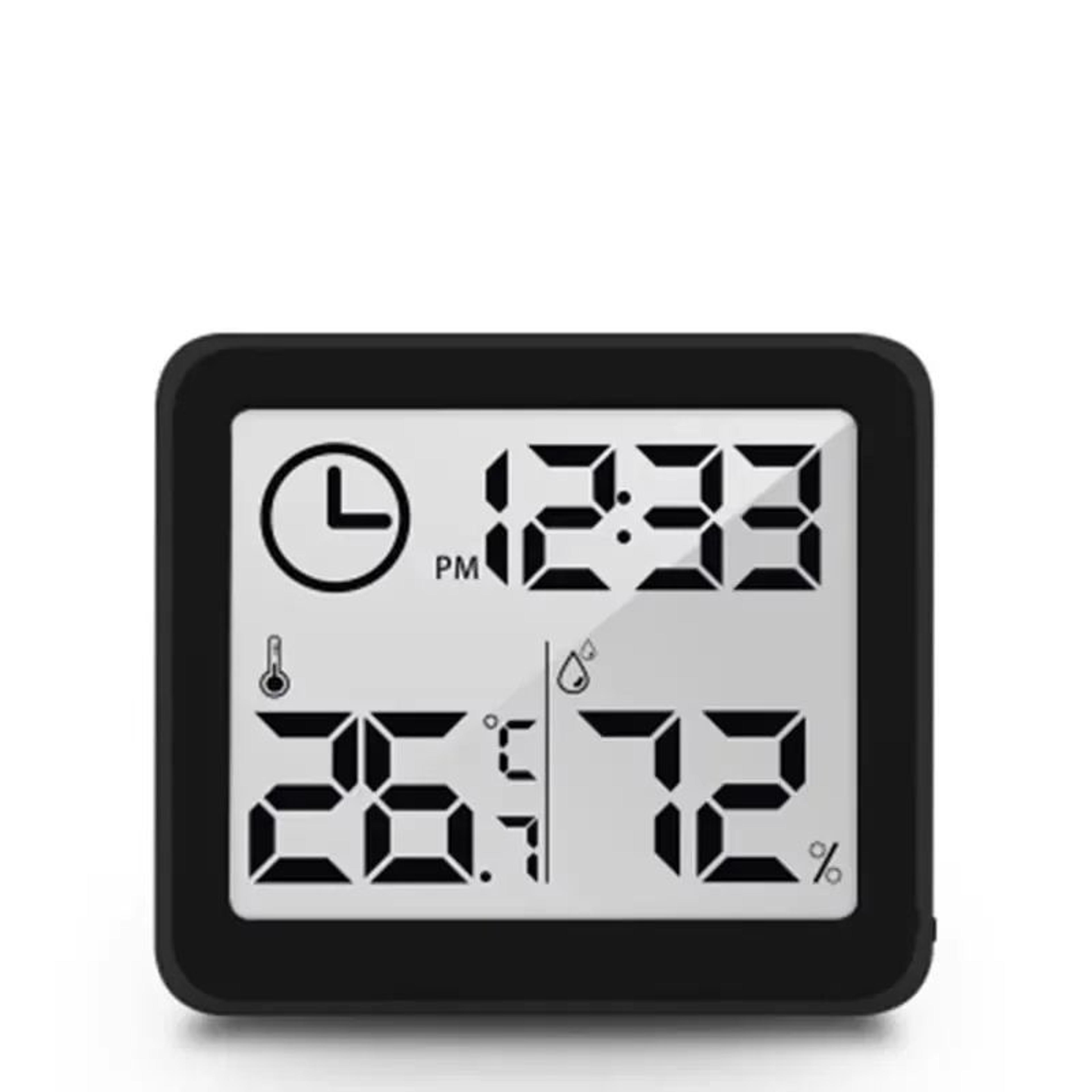 Digital Temperature Humidity Desk Clock  Large Display Thermometer Hygrometer For Home Kitchen Offi 1