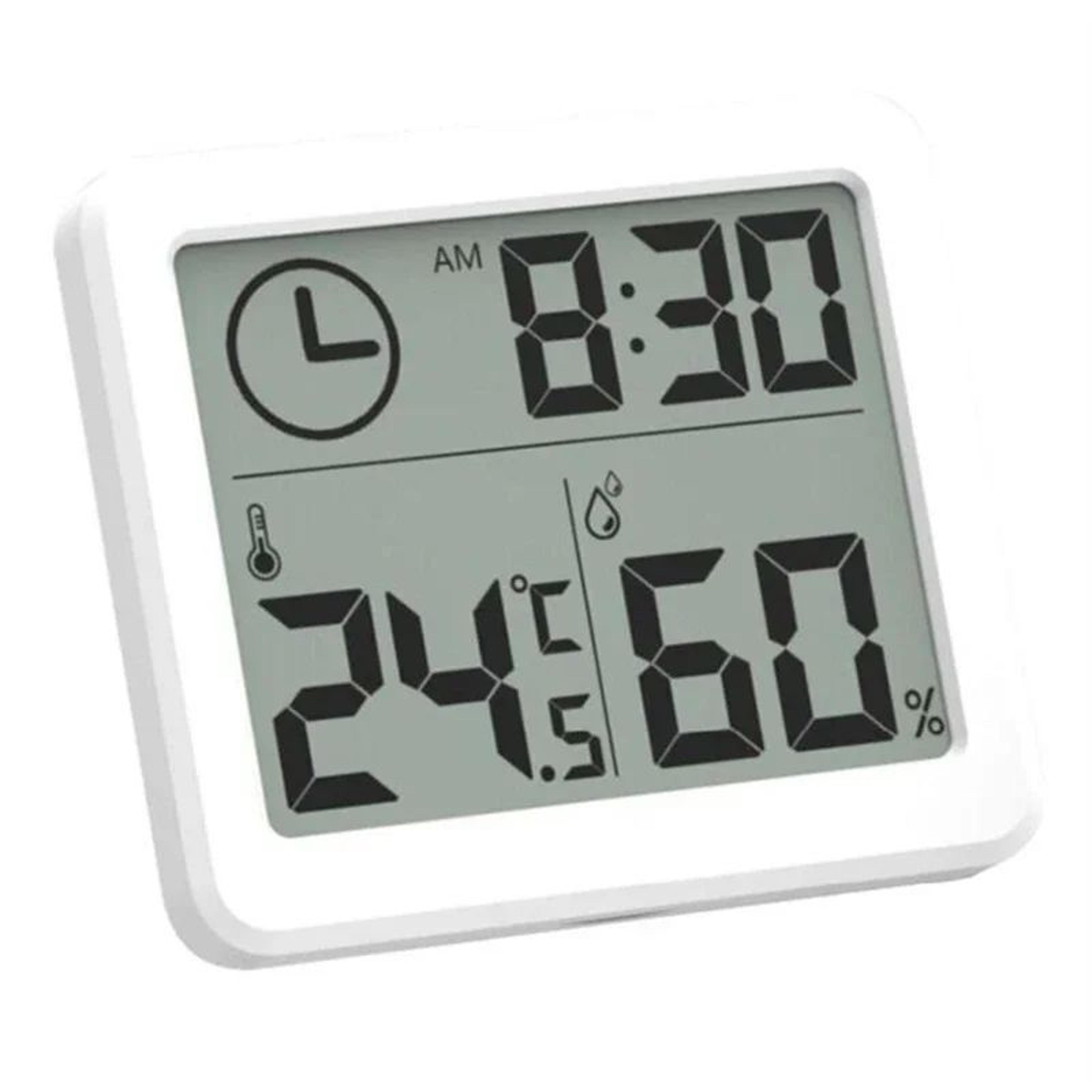 Digital Temperature Humidity Desk Clock  Large Display Thermometer Hygrometer For Home Kitchen Offi 7