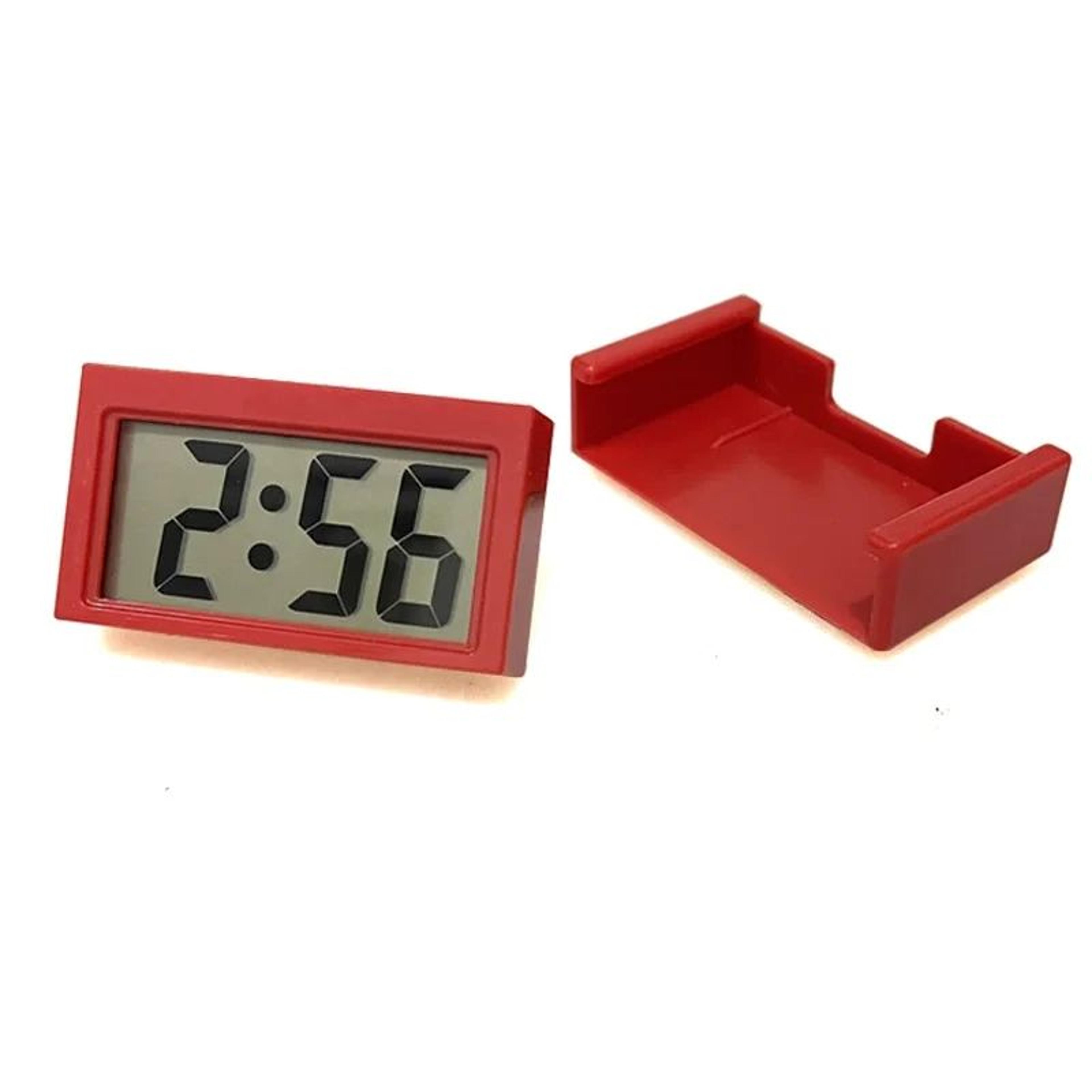 Portable Mini Desktop Clock  Quiet Compact Plastic Student Kids Car Dashboard Clock For Home Desk T 7