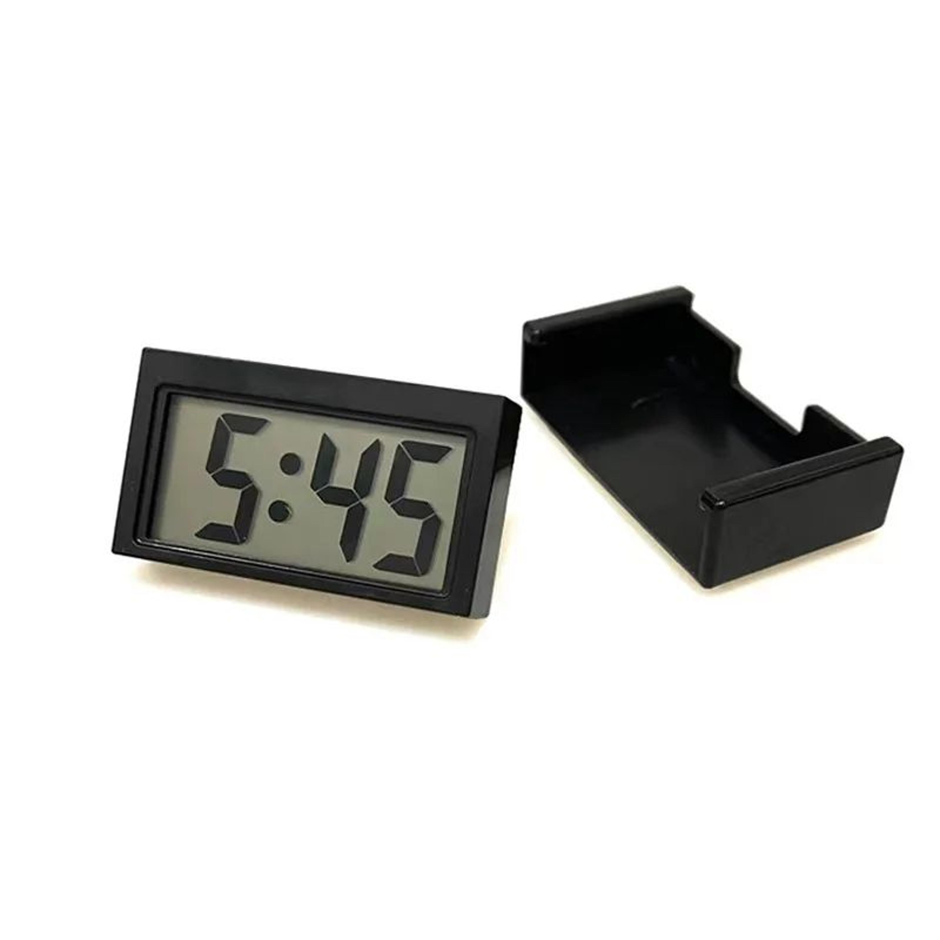 Portable Mini Desktop Clock  Quiet Compact Plastic Student Kids Car Dashboard Clock For Home Desk T 8