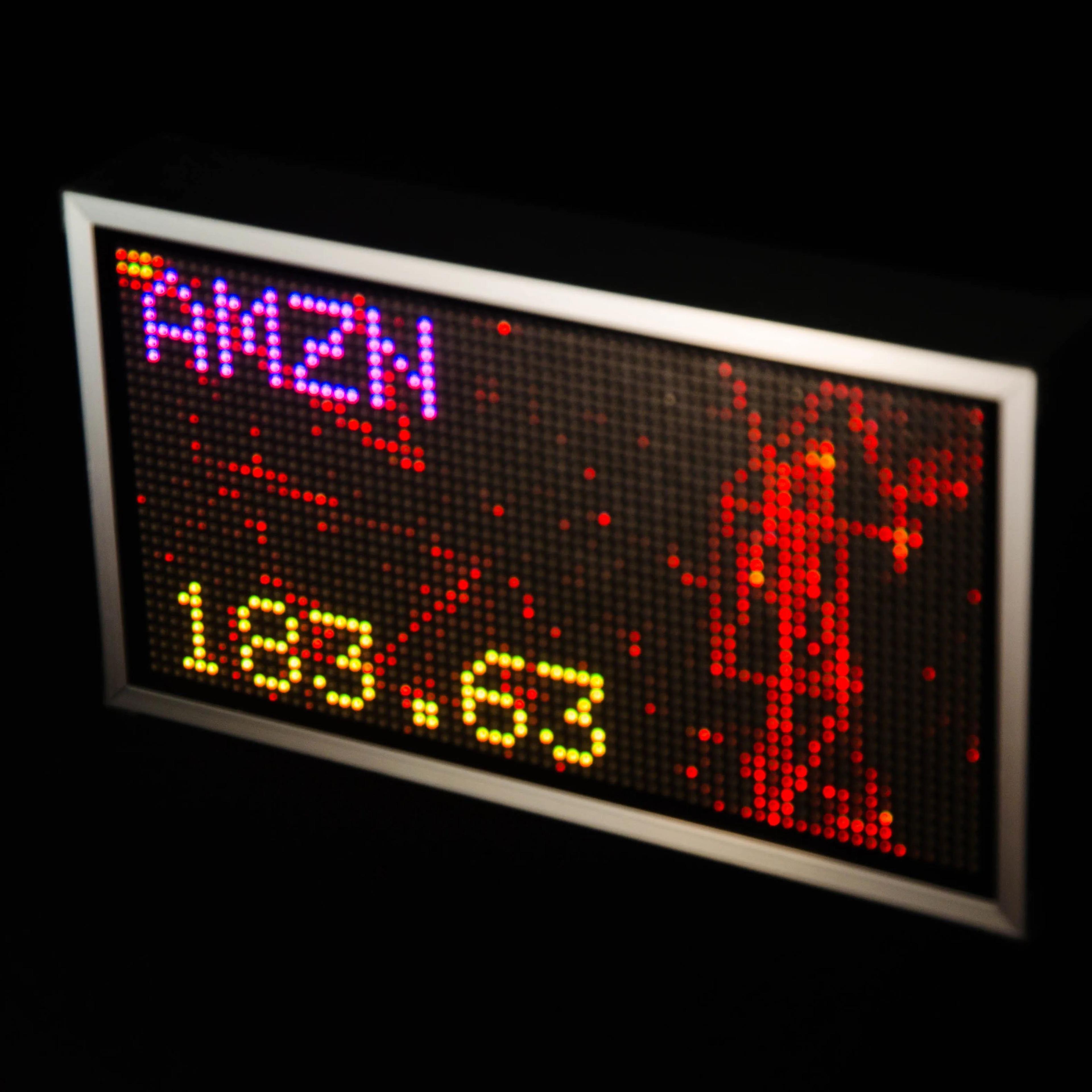 GeekMagic 8 In Smart Wall Display  Large Pixel Weather Clock Stock  Bitcoin Price Ticker For Home O 3