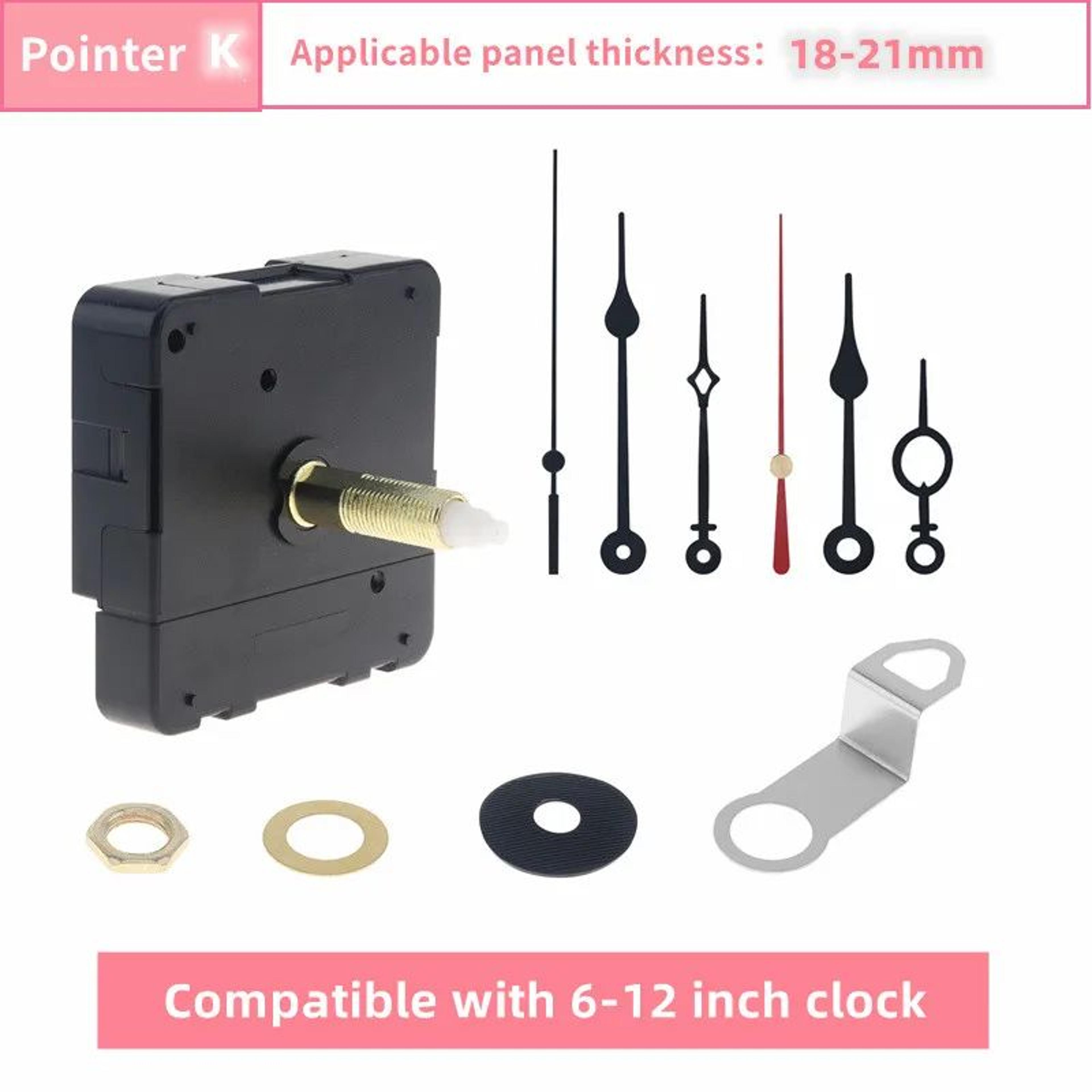 Silent Quartz Wall Clock Mechanism  Accurate Sweep Movement With Hands For DIY Clock Repair Replace 21