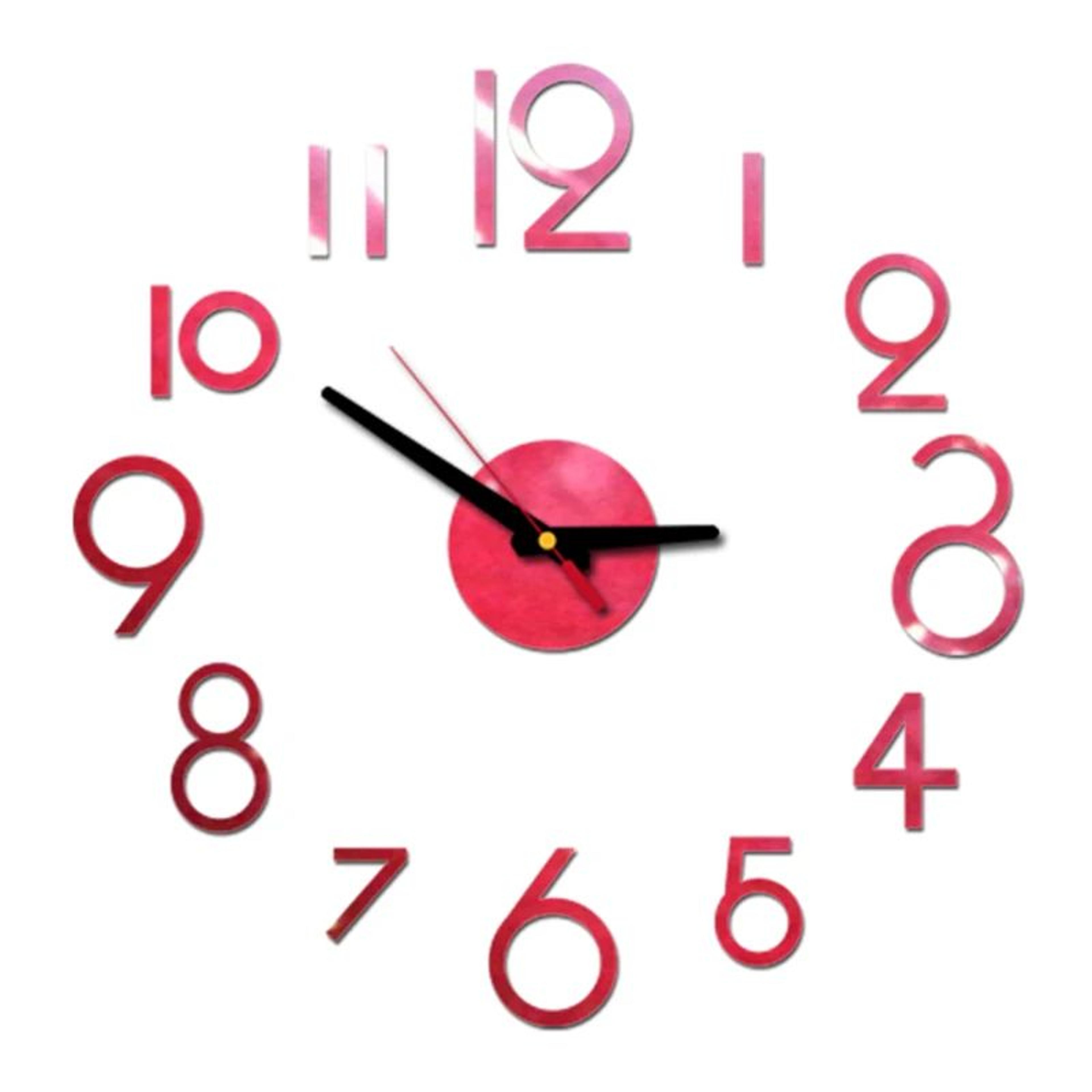 DIY 3D Mirror Wall Clock  Frameless Silent Quartz Acrylic Clock Sticker For Living Room Bedroom Off 14