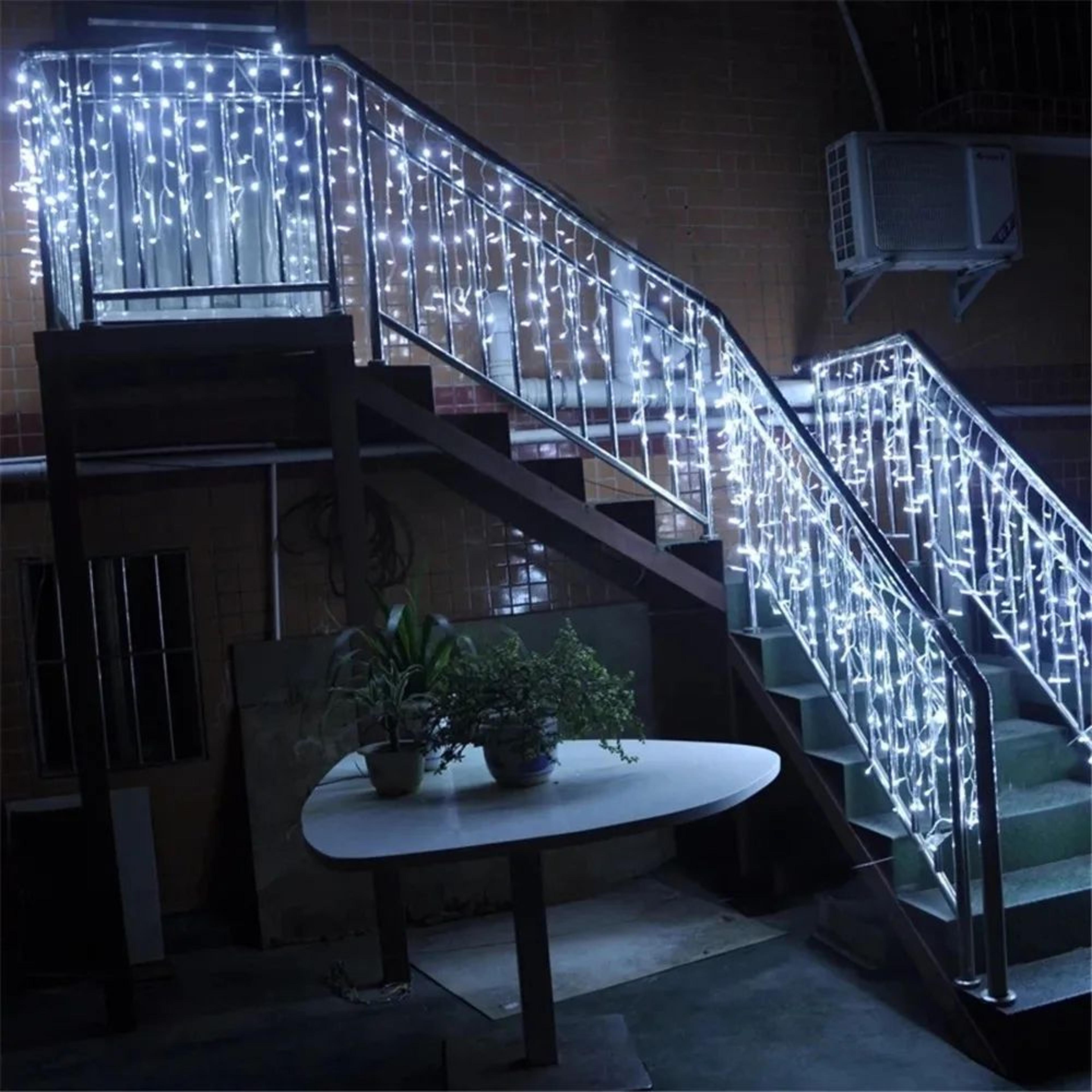 Christmas Waterfall Curtain Lights  164 Ft LED Eaves String Lights With 8 Modes For Outdoor Holiday 3