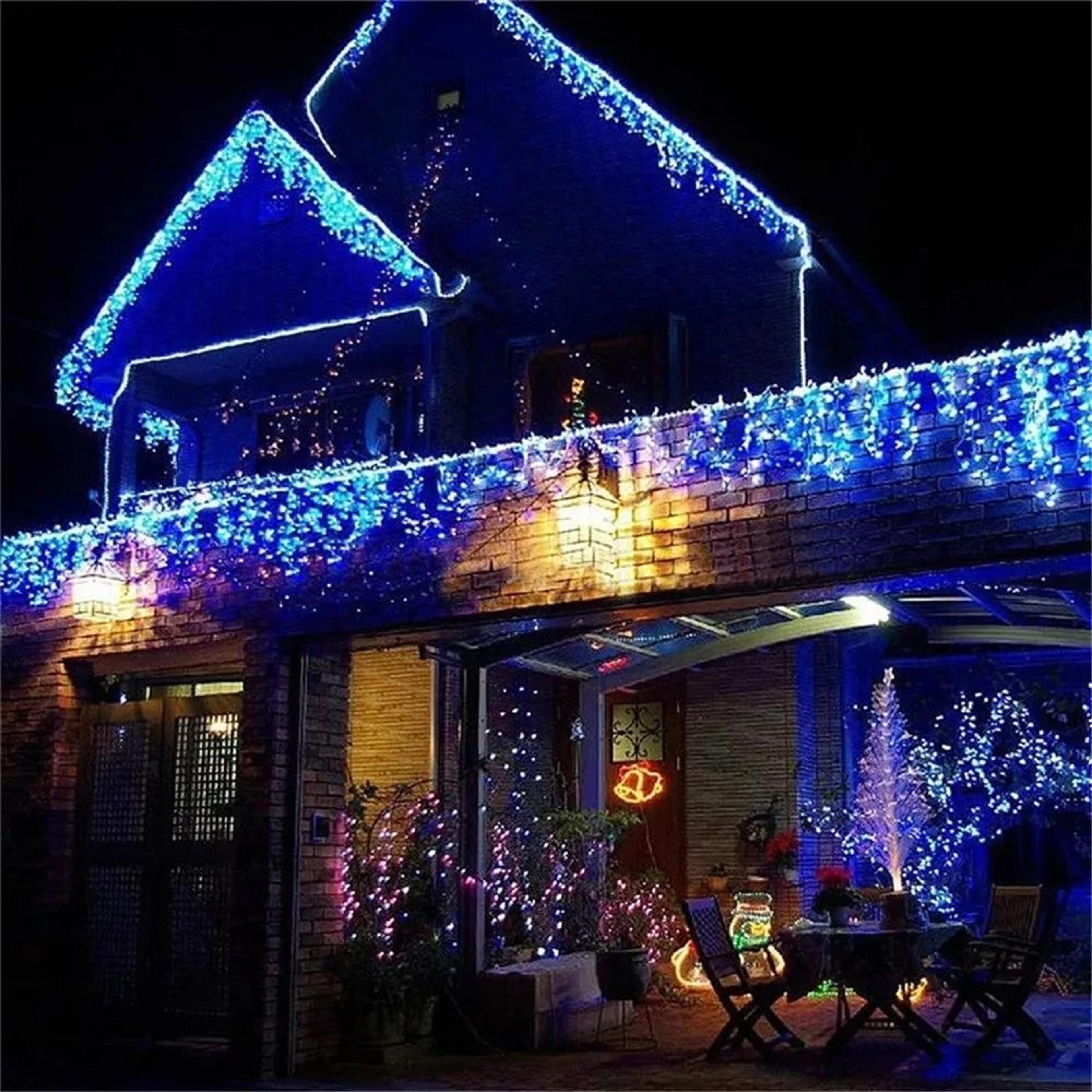 Christmas Waterfall Curtain Lights  164 Ft LED Eaves String Lights With 8 Modes For Outdoor Holiday 5