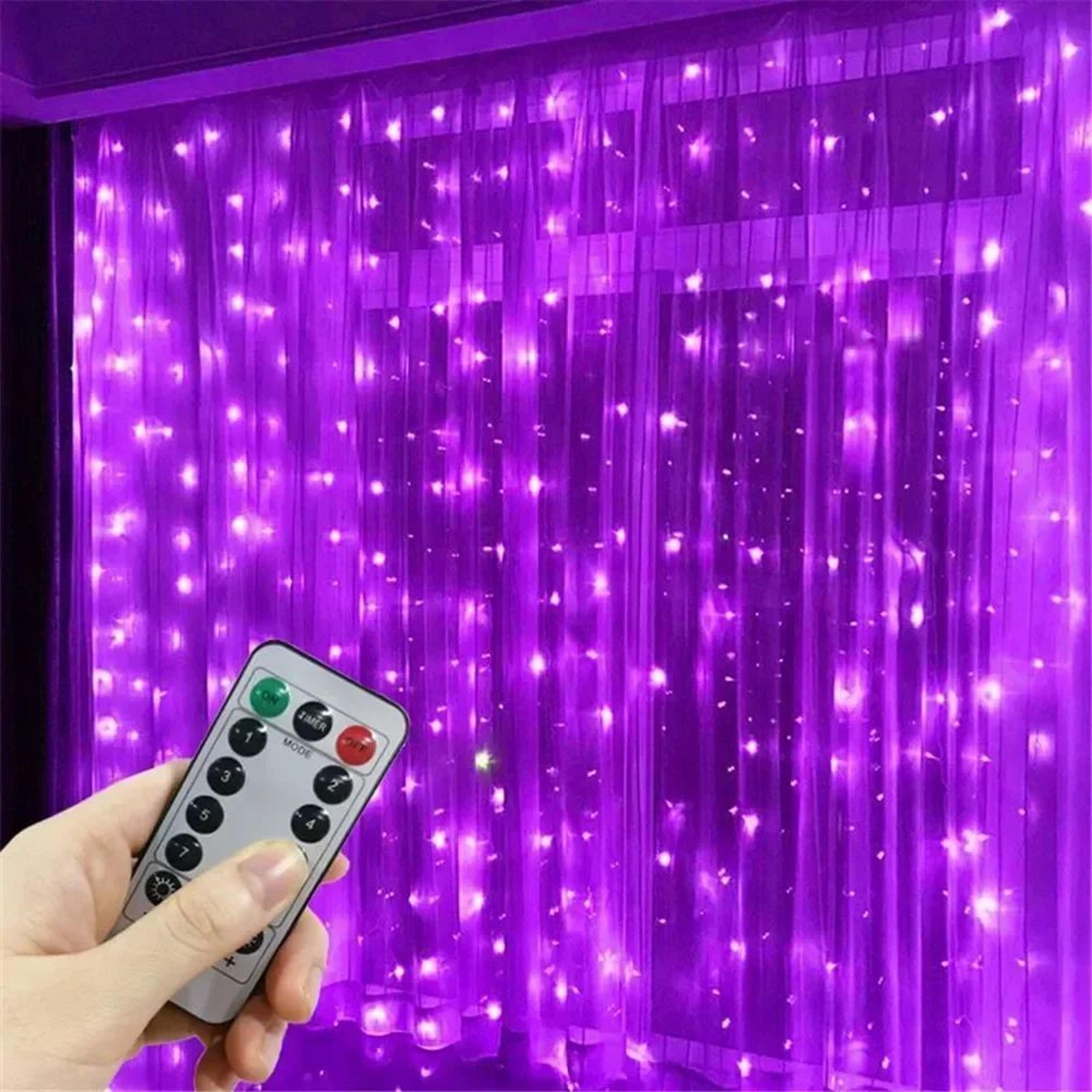 LED Curtain String Fairy Lights  USB Remote 8 Mode Hanging Lights For Christmas Wedding Party Home  10
