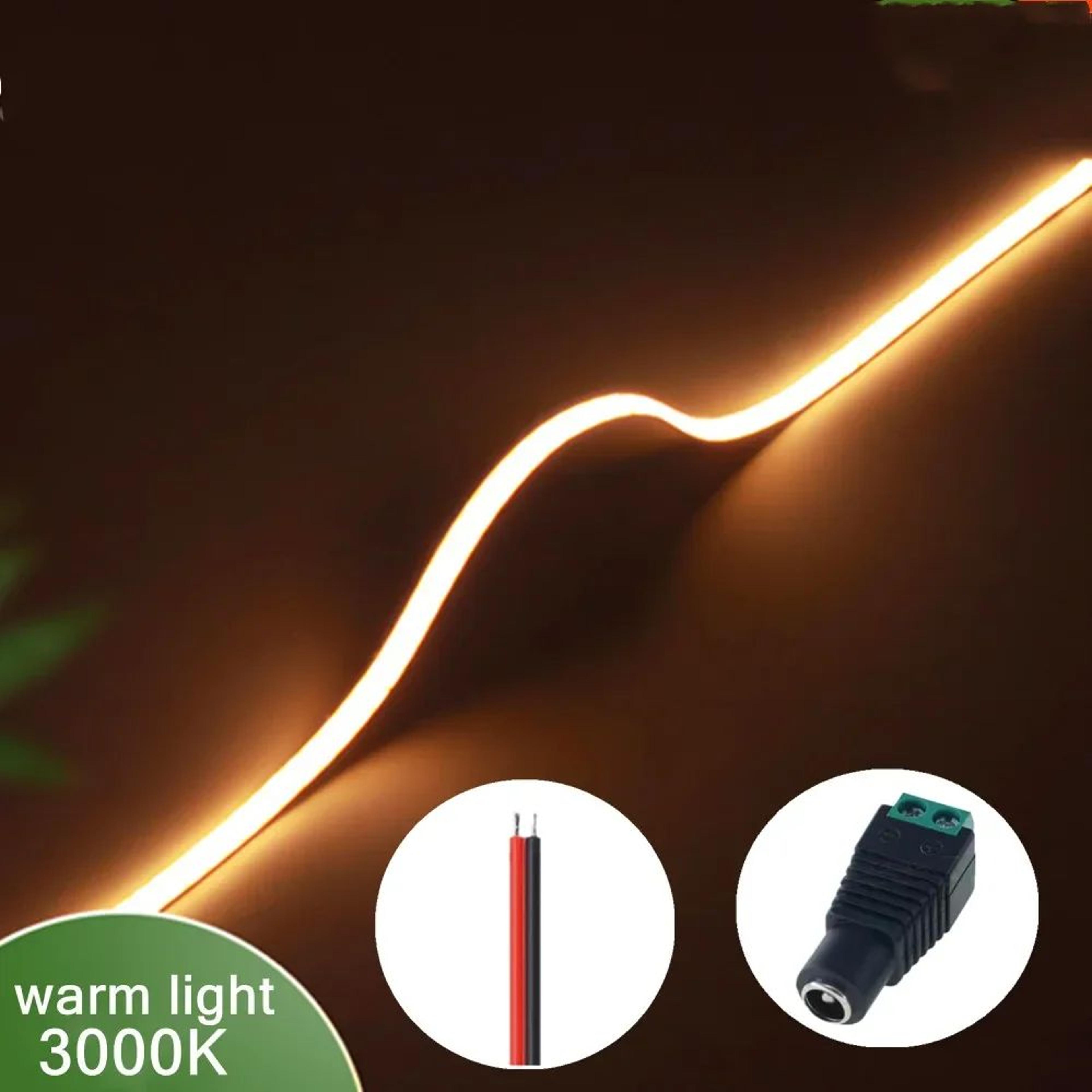 Ultra Thin COB LED Strip Lights  12V 012 In Flexible Dimmable High Density Lighting For DIY Home De 12