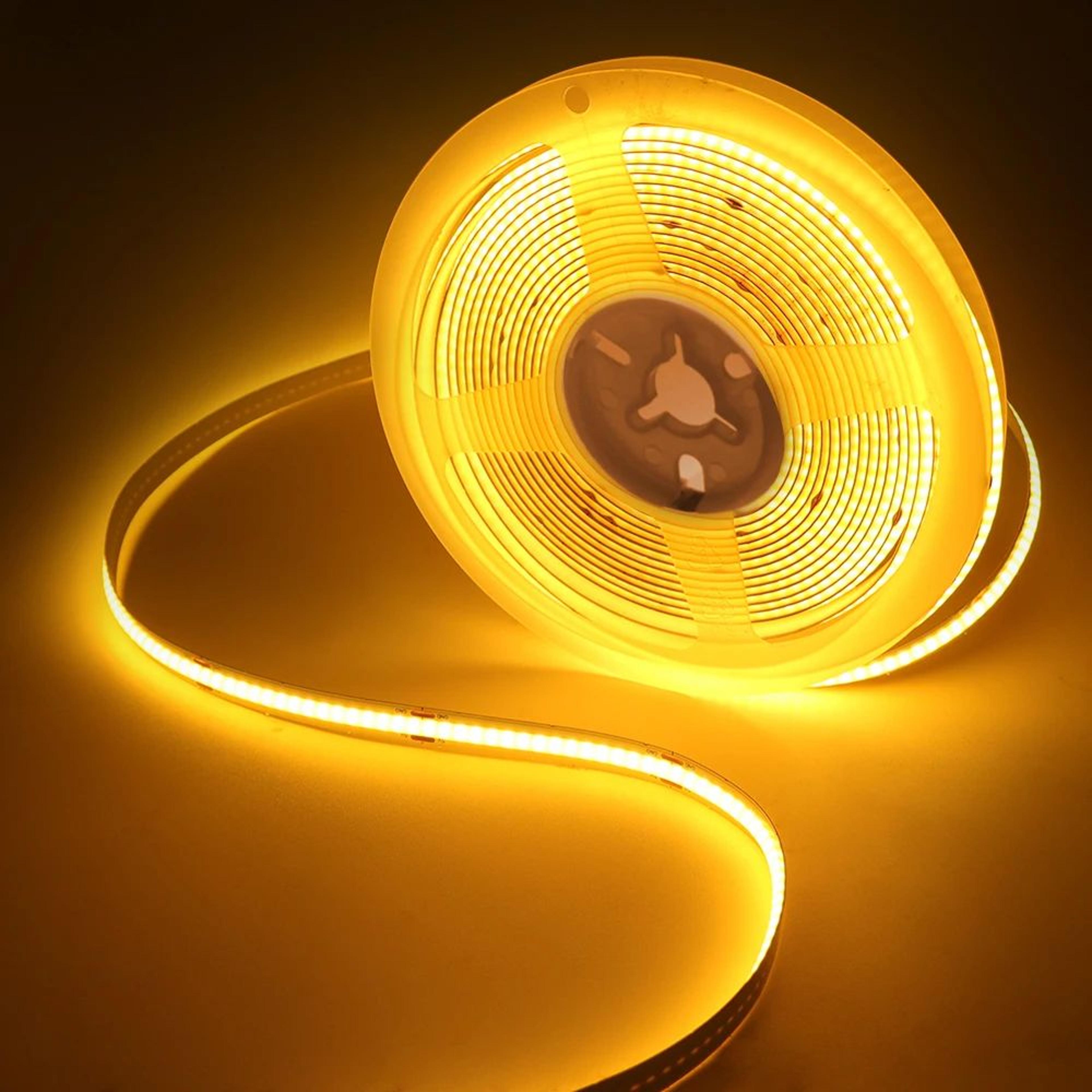 Motion Sensor COB LED Strip Lights  5V Battery Powered 320 LEDsM Adhesive Night Light For Cabinets  7