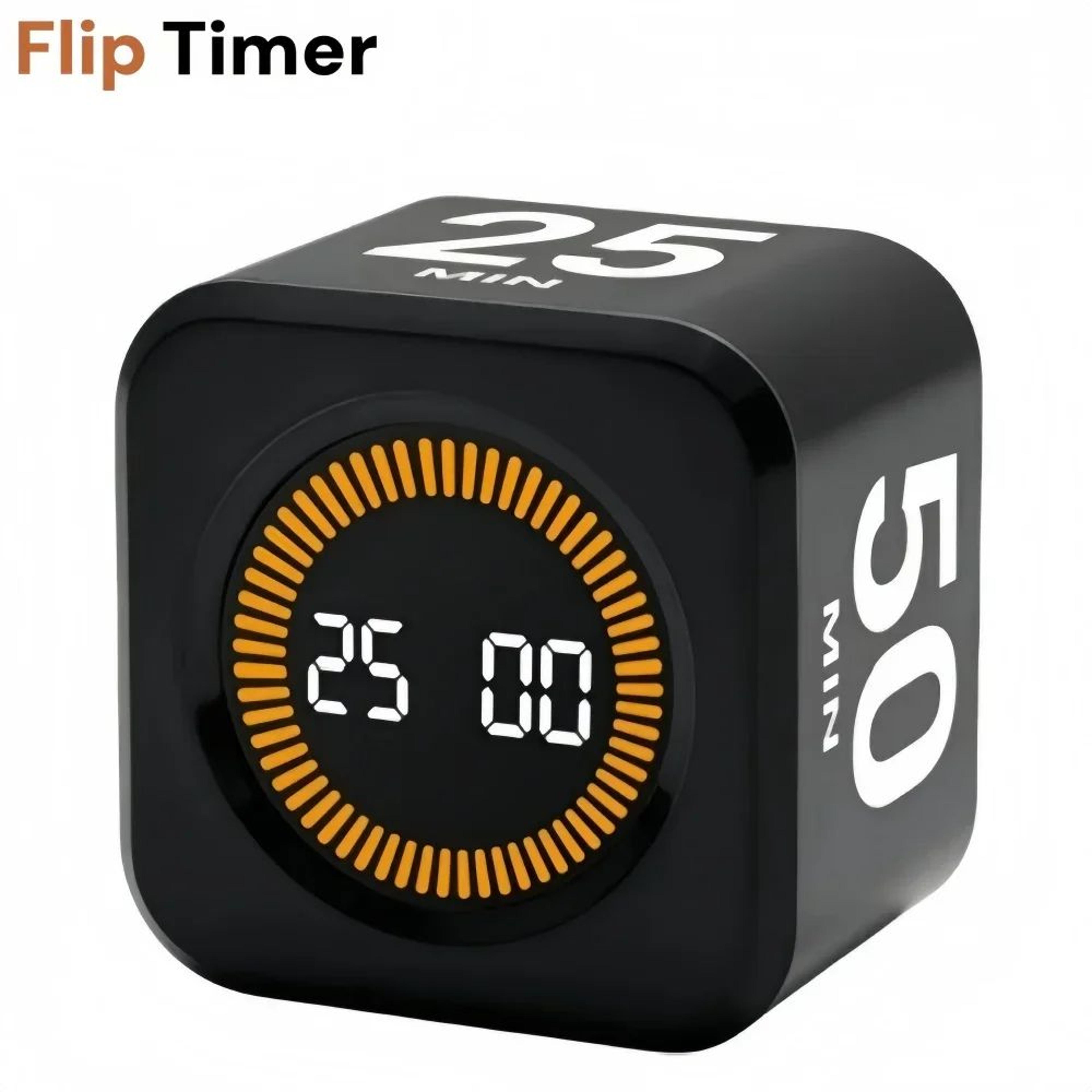 Pomodoro Visual Timer  Silent Flip Digital Countdown Timer For Study Kitchen Shower Cooking  Produc