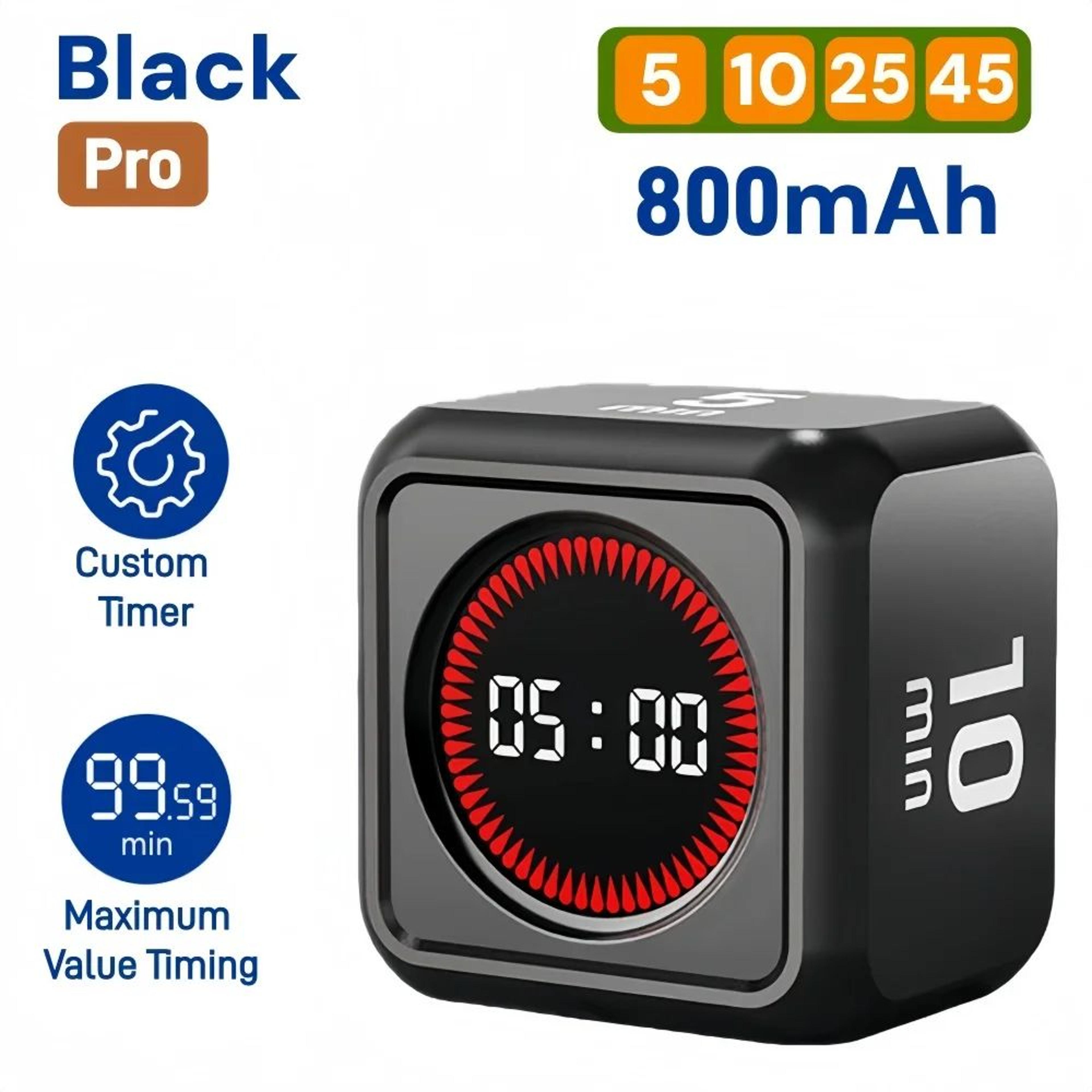 Pomodoro Visual Timer  Silent Flip Digital Countdown Timer For Study Kitchen Shower Cooking  Produc 6