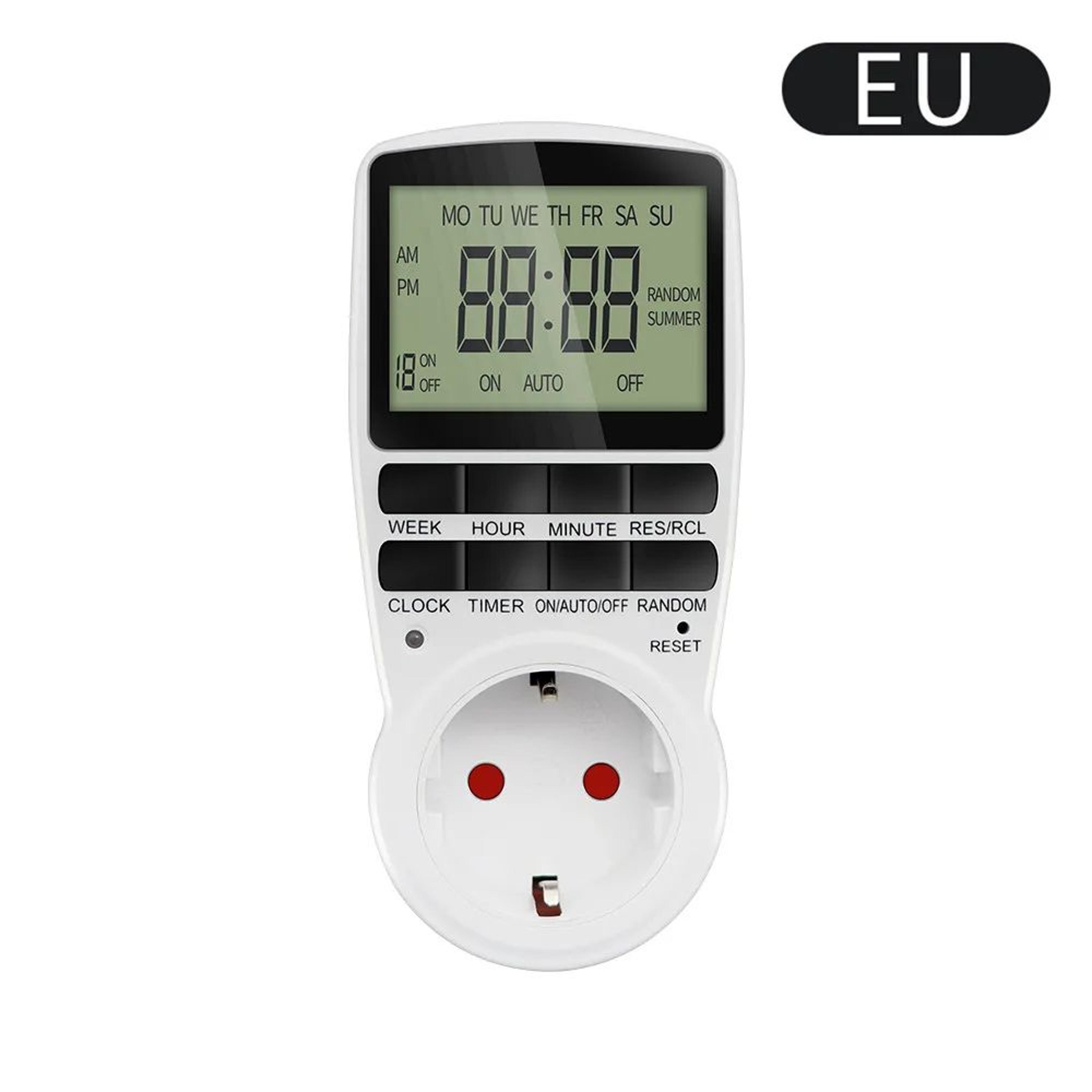 Programmable Digital Timer Outlet  10Program Electronic Socket Timer Switch For Home Appliances EU  6