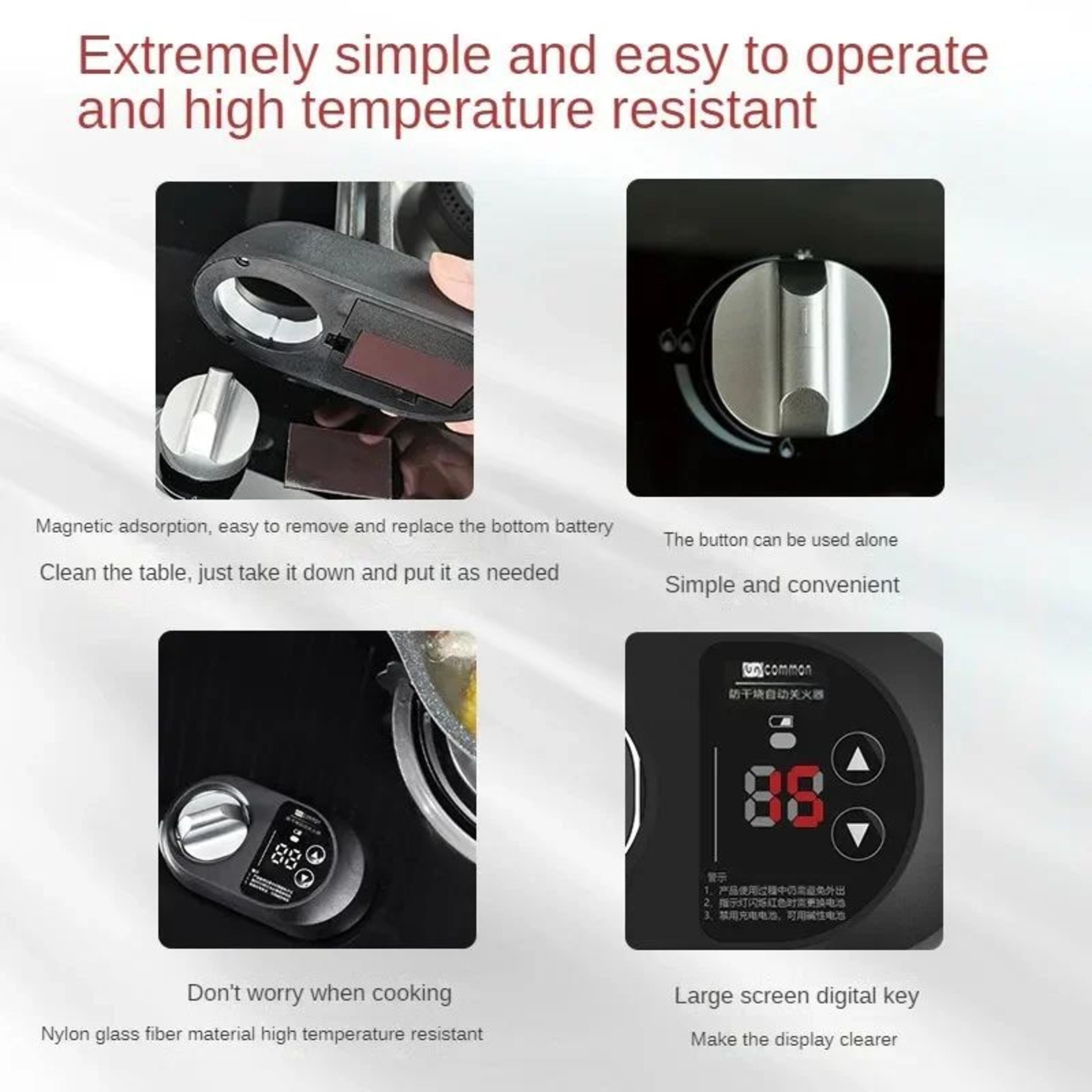 Gas Stove Automatic Shutoff Timer  Smart Kitchen Safety Switch For Natural Gas Stove Anti Dry Burni 2
