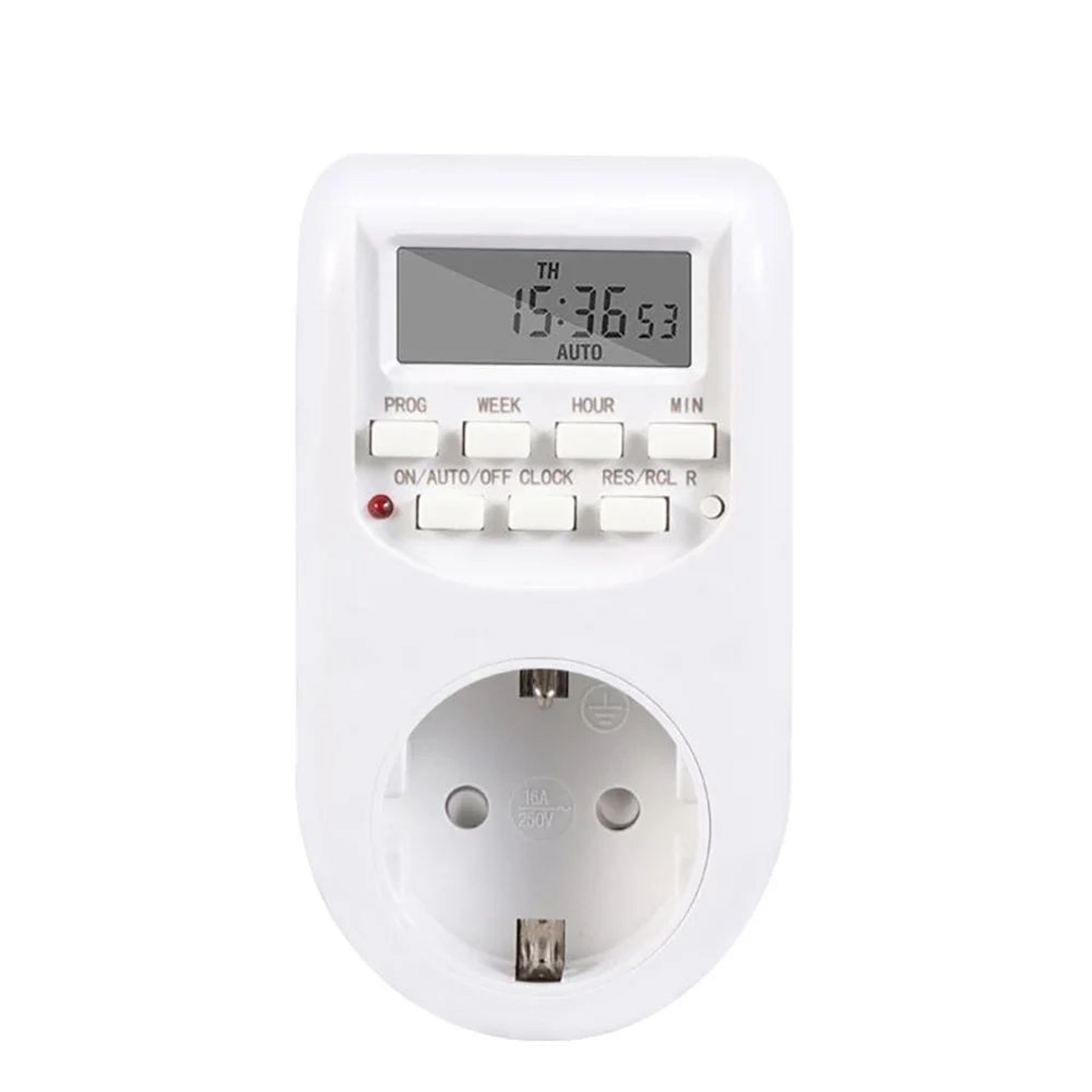 Digital Programmable Outlet Timer  Energy Saving Weekly PlugIn Socket Switch With LCD Display For H 1