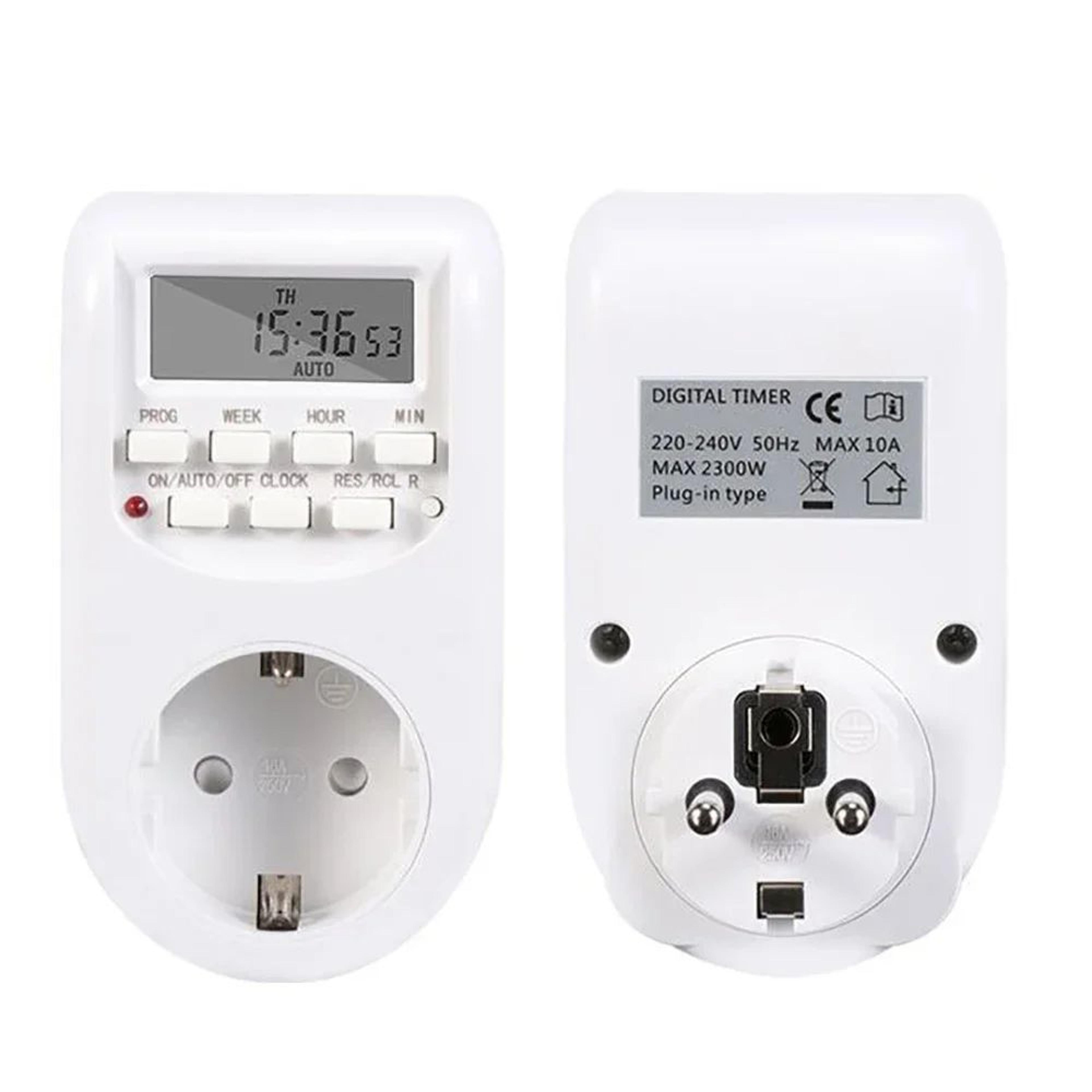 EU Plug Digital Timer Switch  Weekly Programmable Energy Saving Outlet For Automatic Appliance On O 6