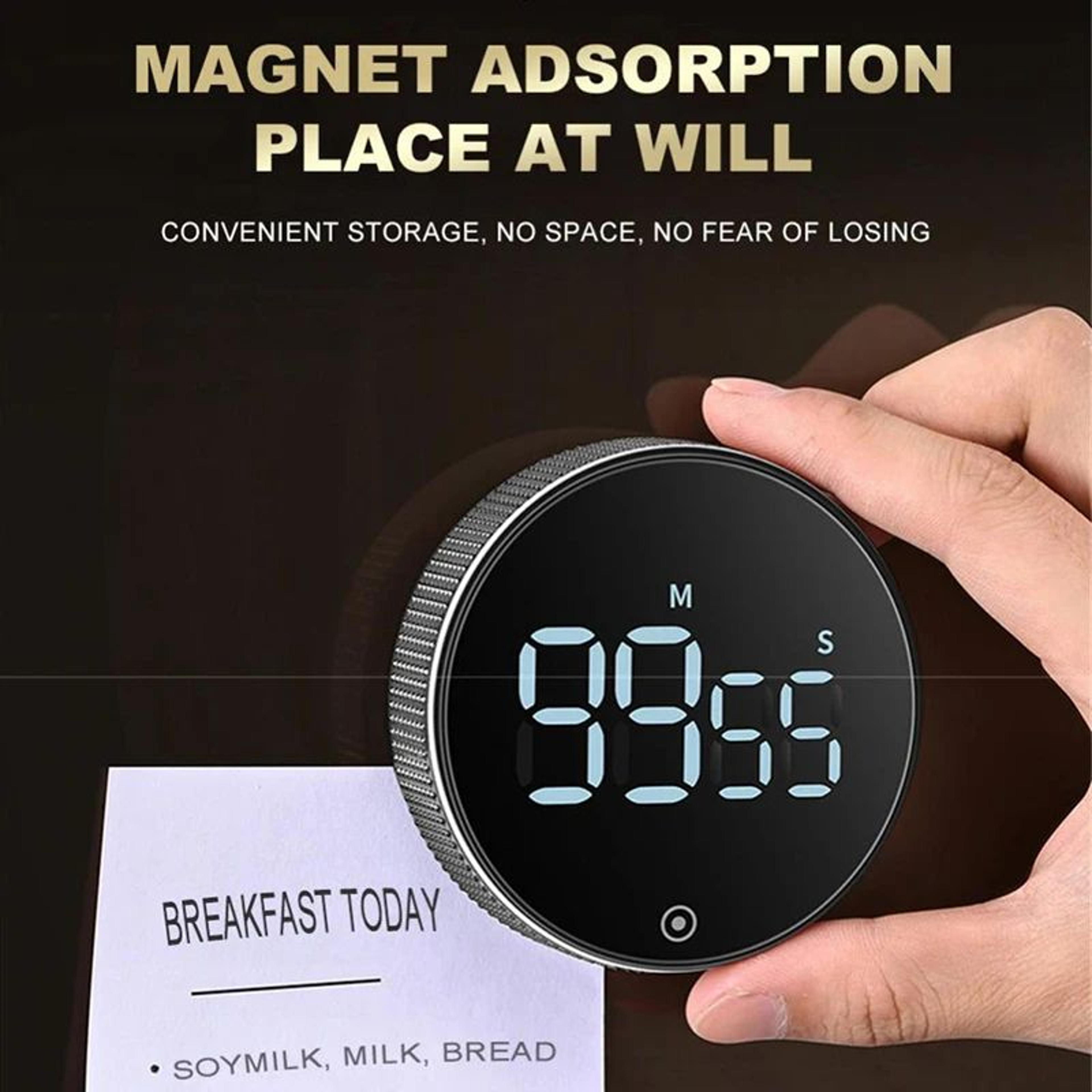 Smart Magnetic Digital Kitchen Timer  Rotary LED Countdown Alarm Clock For Cooking Study Fitness  M 3