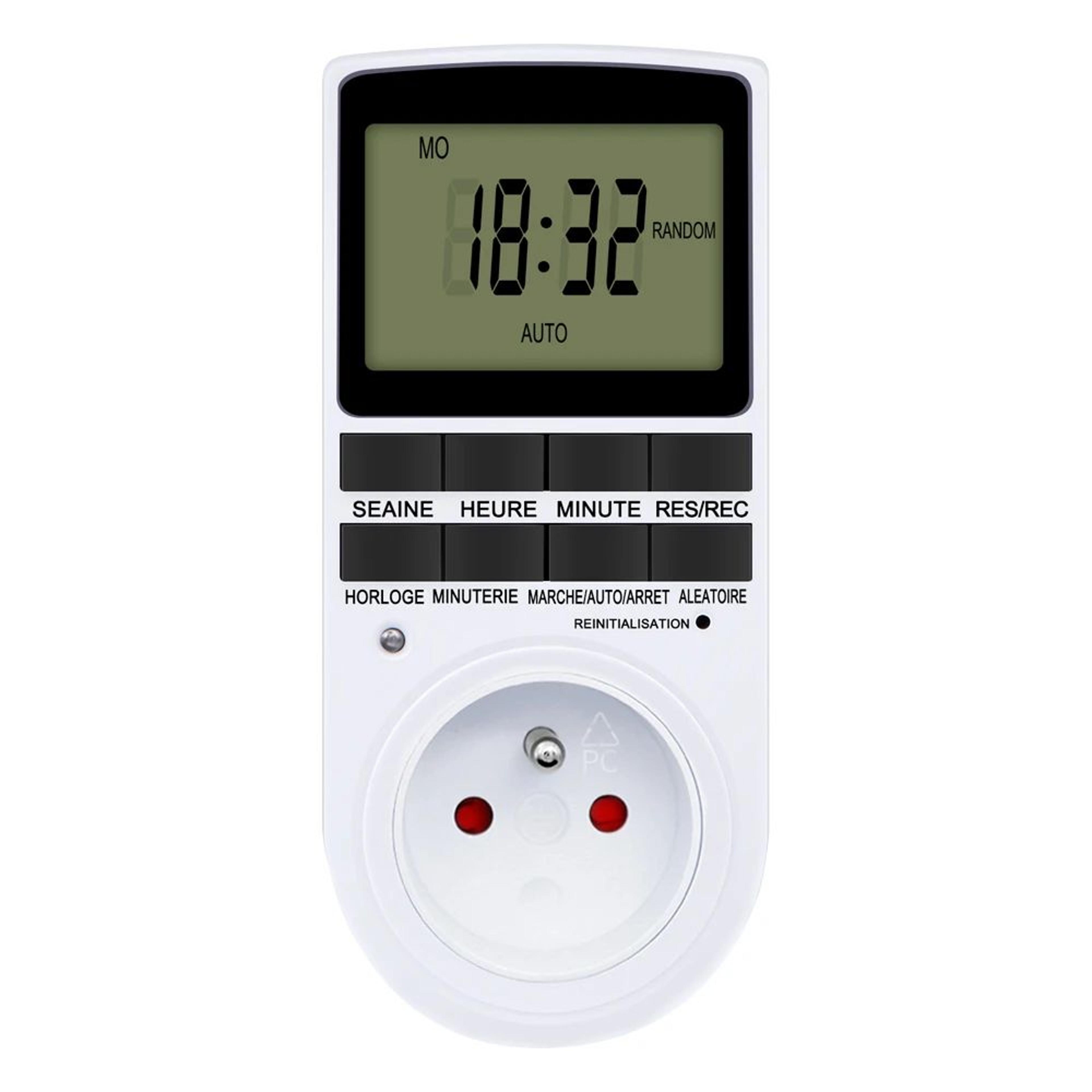 24 Hour Programmable Digital Timer Switch  10 Program Automatic Plug In Outlet Socket With Weekly S 9