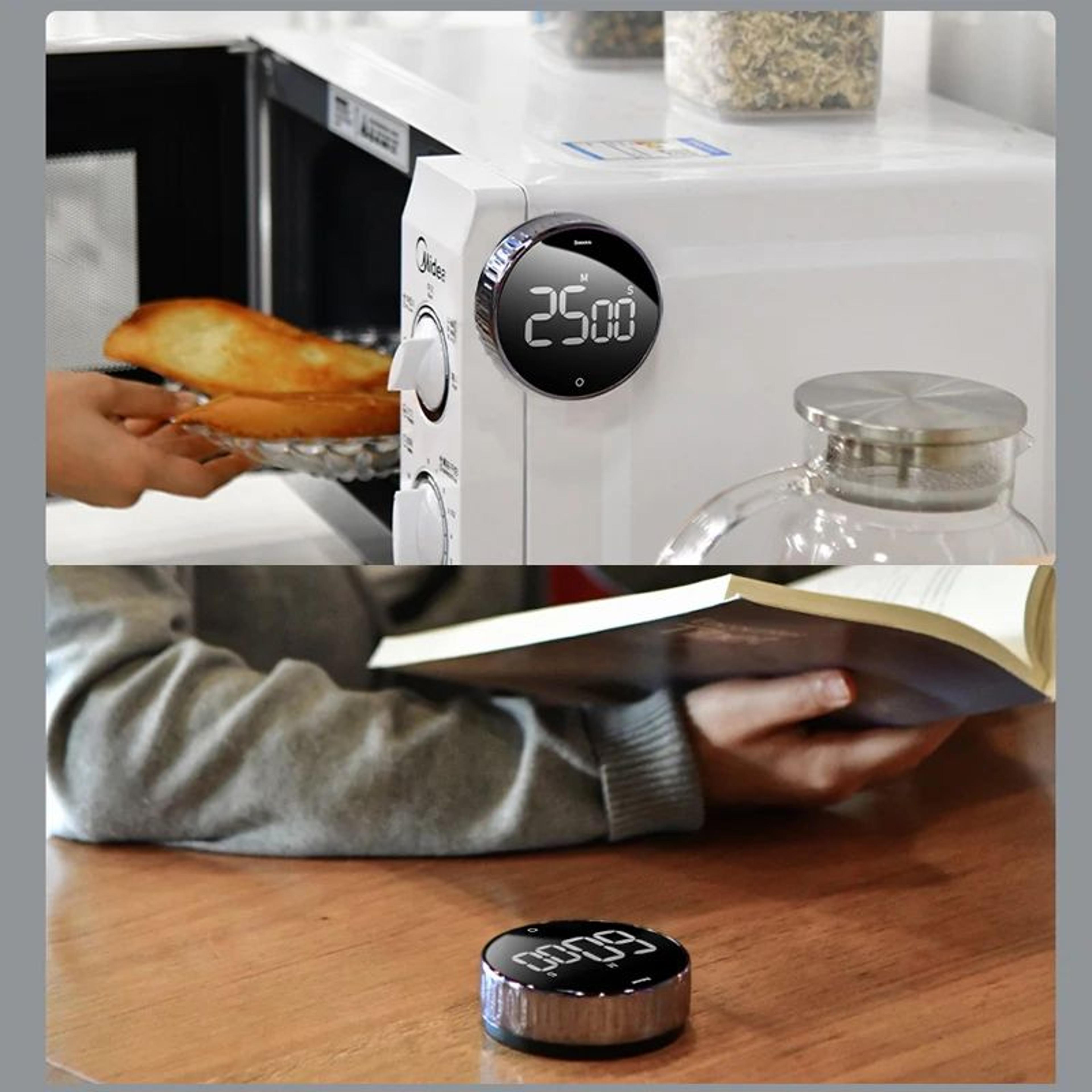 Magnetic Digital Kitchen Timer  Rotating Countdown  Count Up Cooking Timer With LED Display And Ala 5