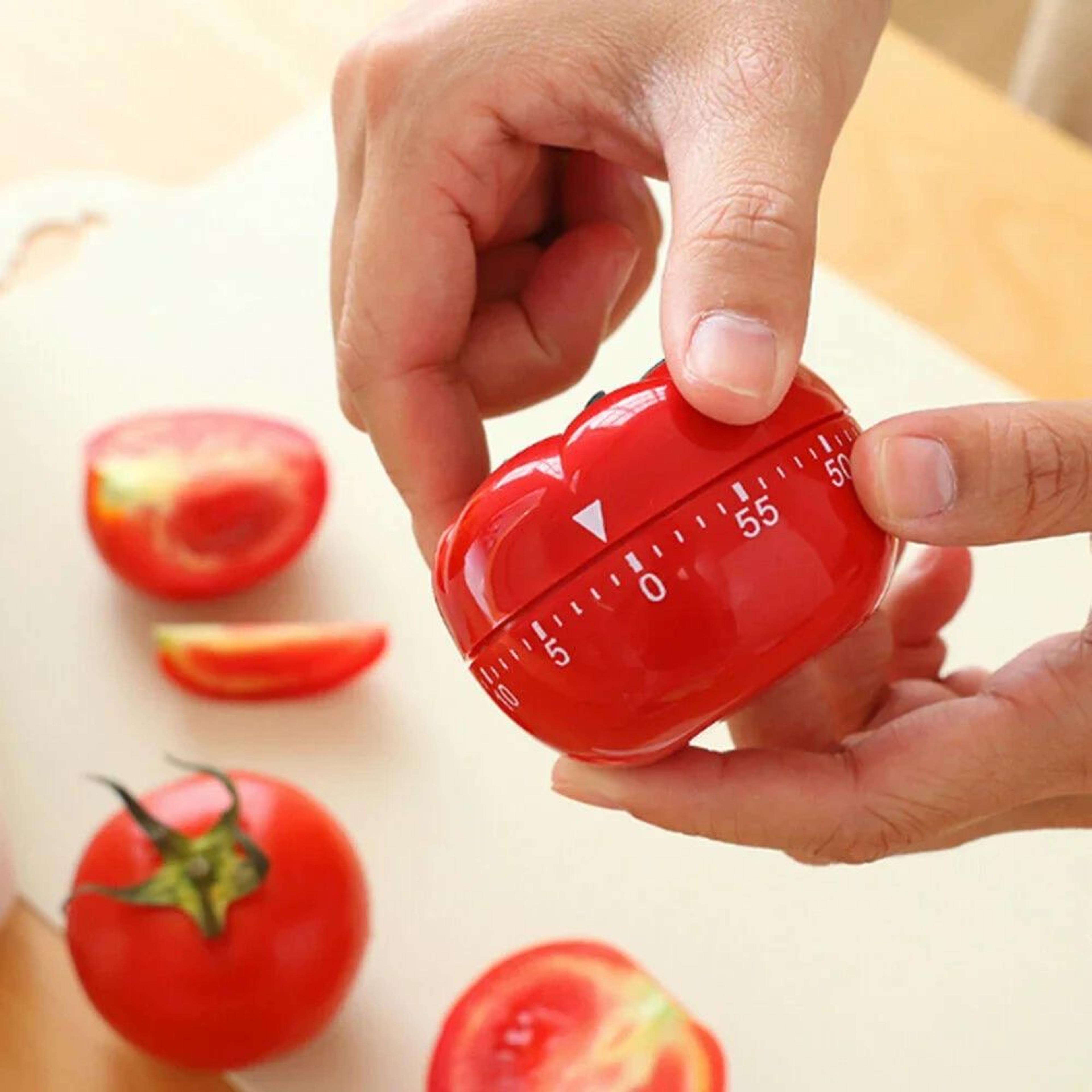 Tomato Kitchen Timer  Mechanical Pomodoro Countdown Alarm For Cooking Study Games Exercise  Time Ma 0