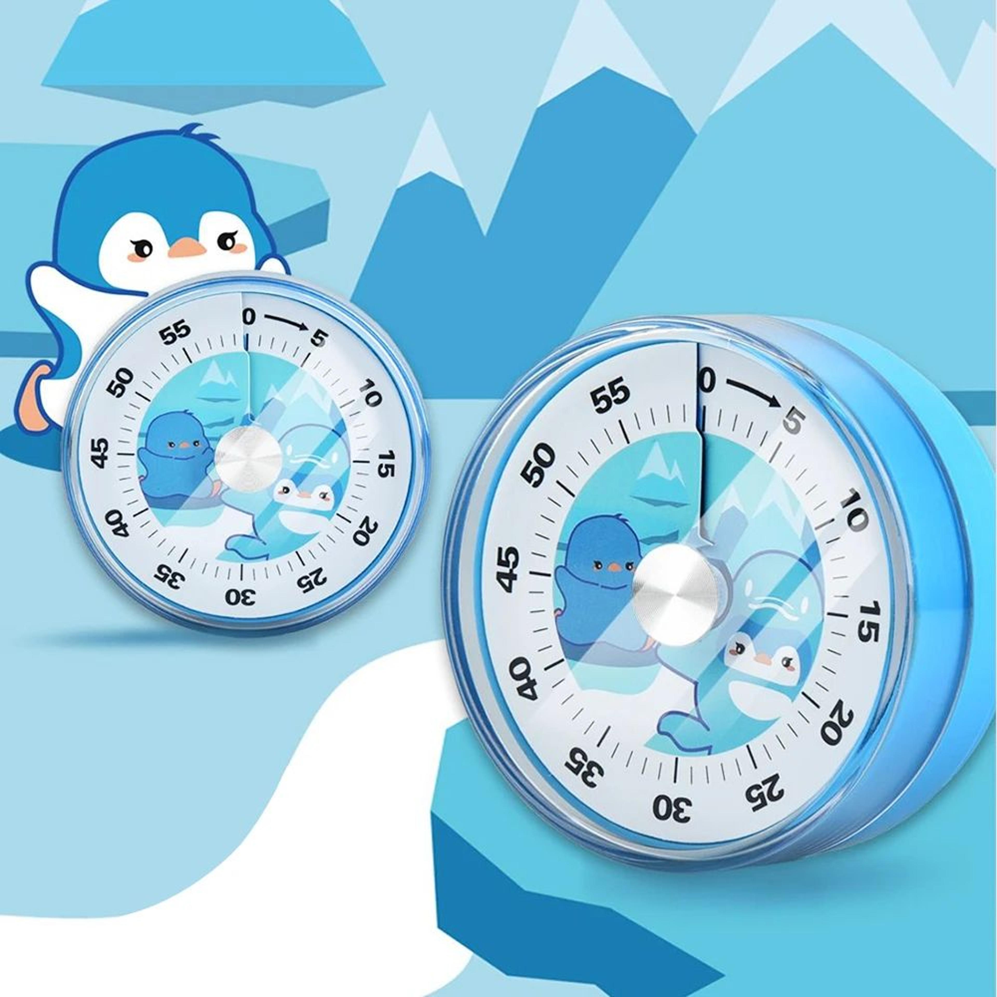 60Minute Magnetic Visual Timer BatteryFree Mechanical Kitchen Study Classroom Timer With Loud Alarm 2