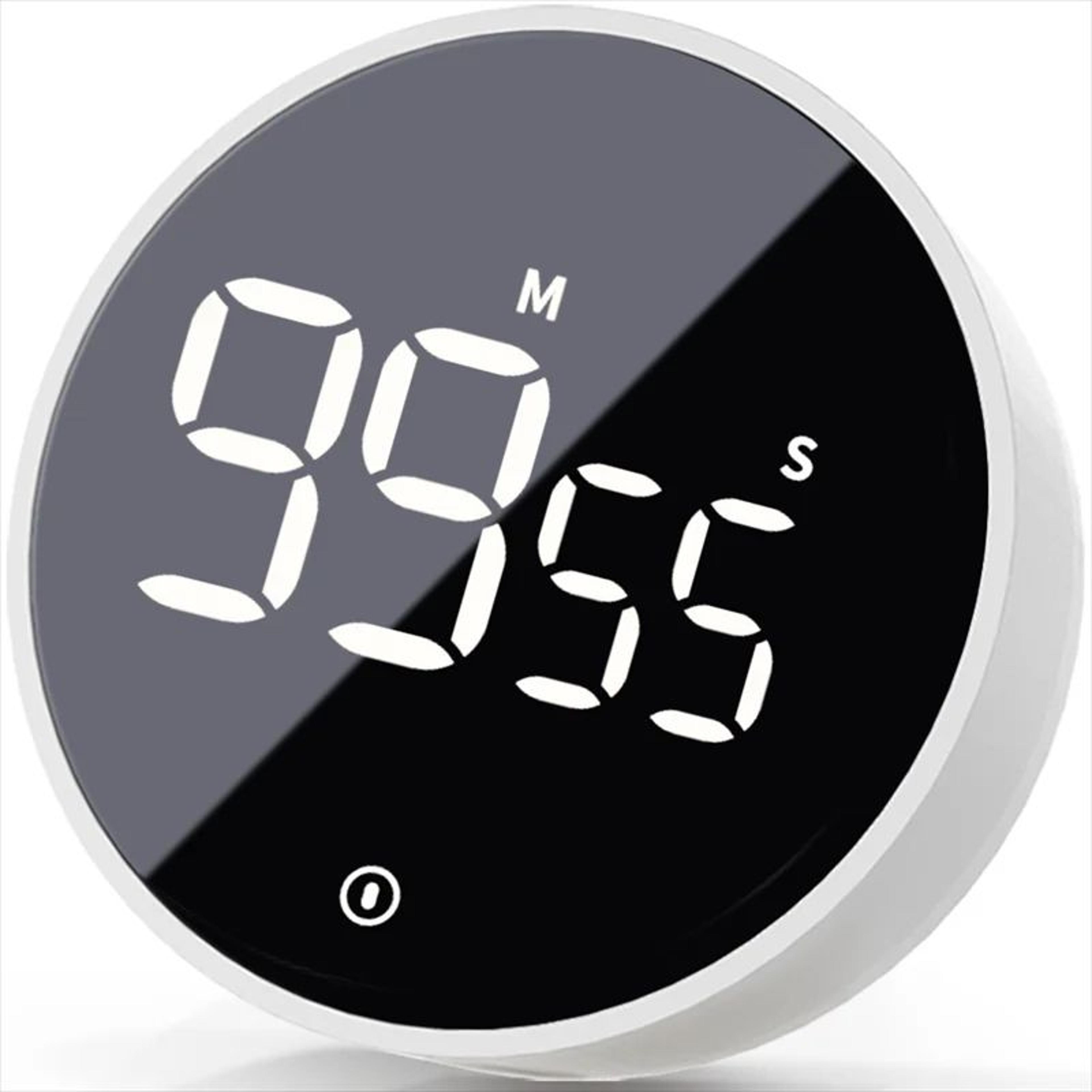 Magnetic Digital Kitchen Timer  Rotary Countdown Stopwatch With Large Display  Adjustable Alarm For 8