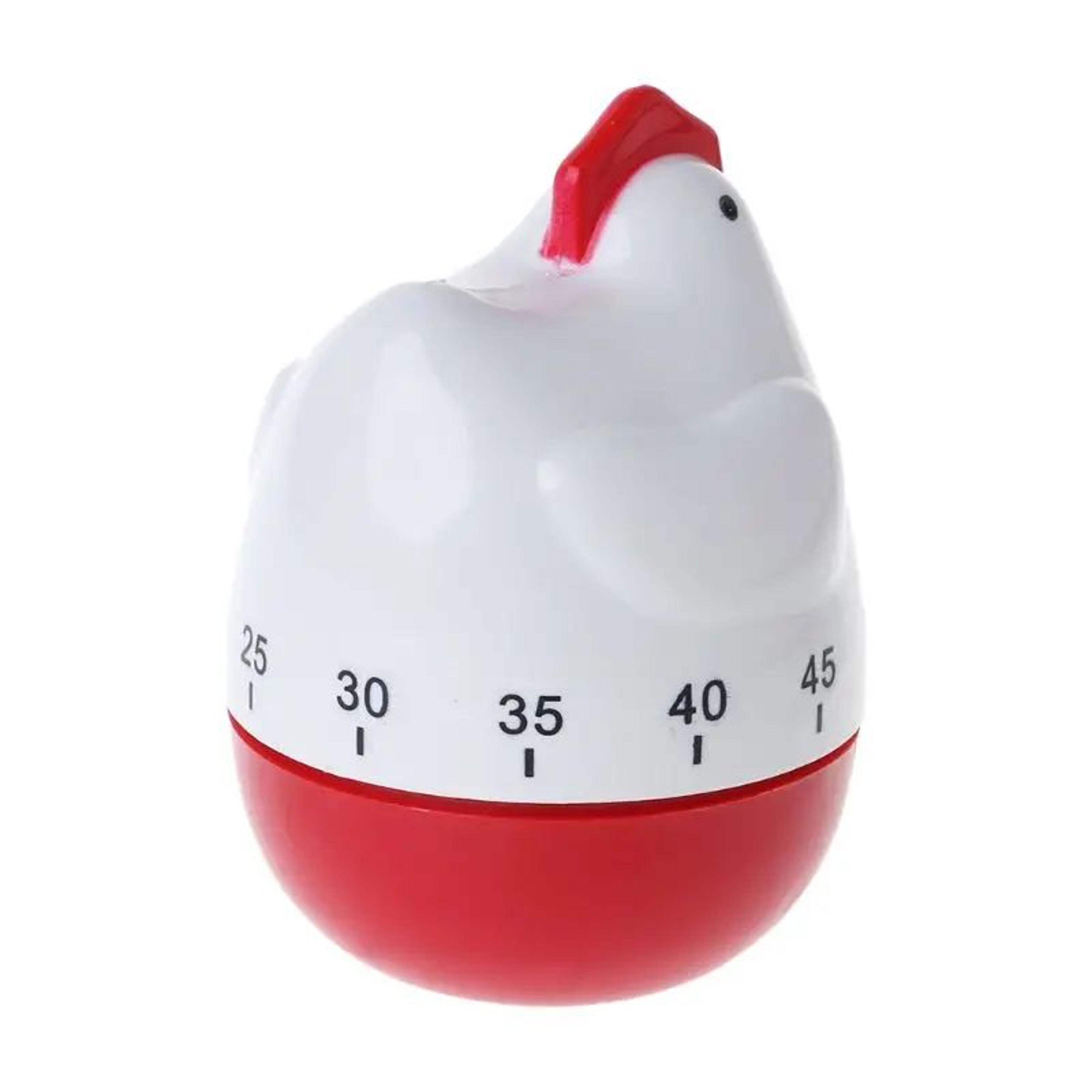 Hen Kitchen Timer  60 Minute Mechanical Countdown Alarm Clock Cute Cooking Reminder  Countertop Dec 4