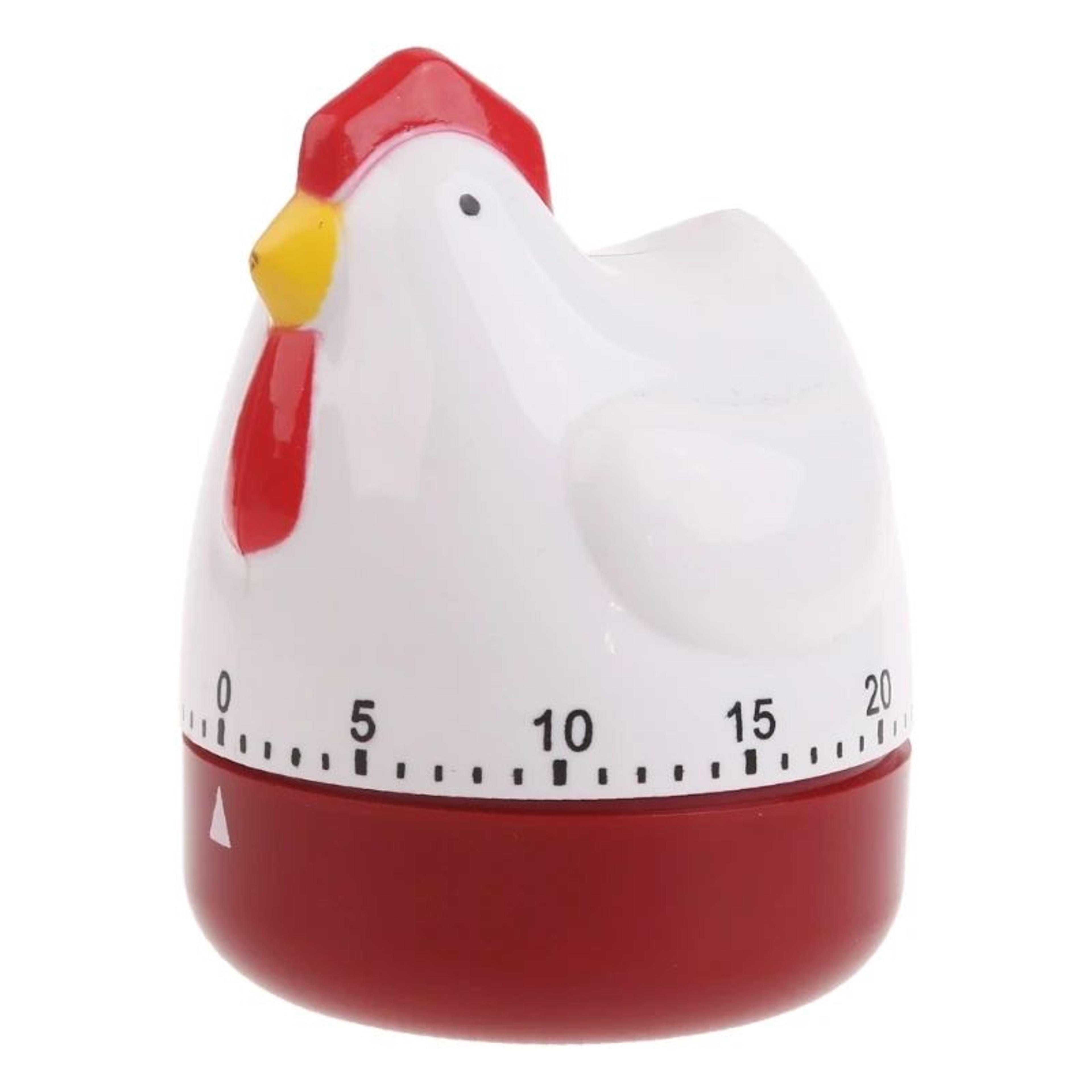 Hen Kitchen Timer  60 Minute Mechanical Countdown Alarm Clock Cute Cooking Reminder  Countertop Dec 6