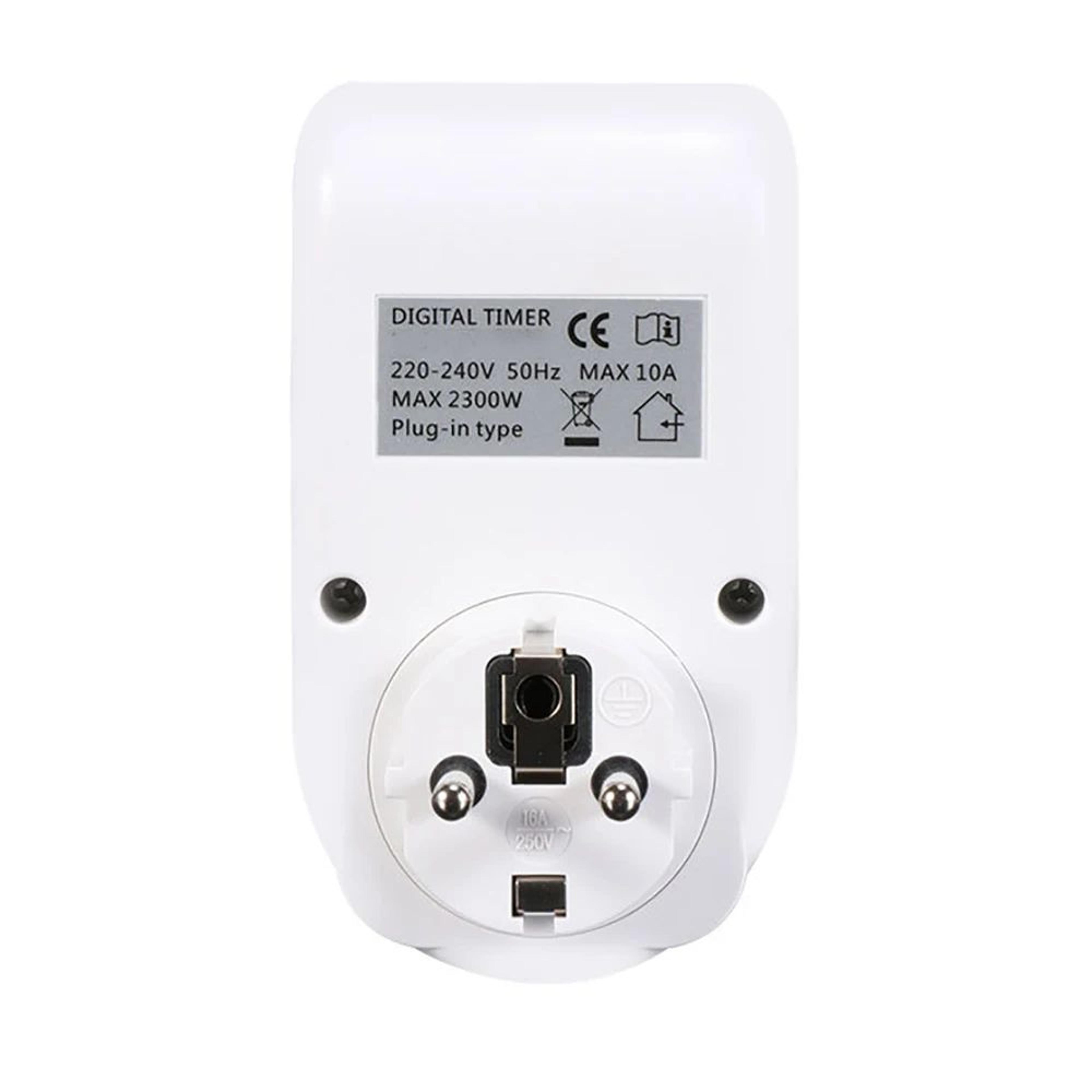Digital EU Plug Timer Switch  Weekly Programmable Energy Saving Outlet Socket With Automatic On Off 1
