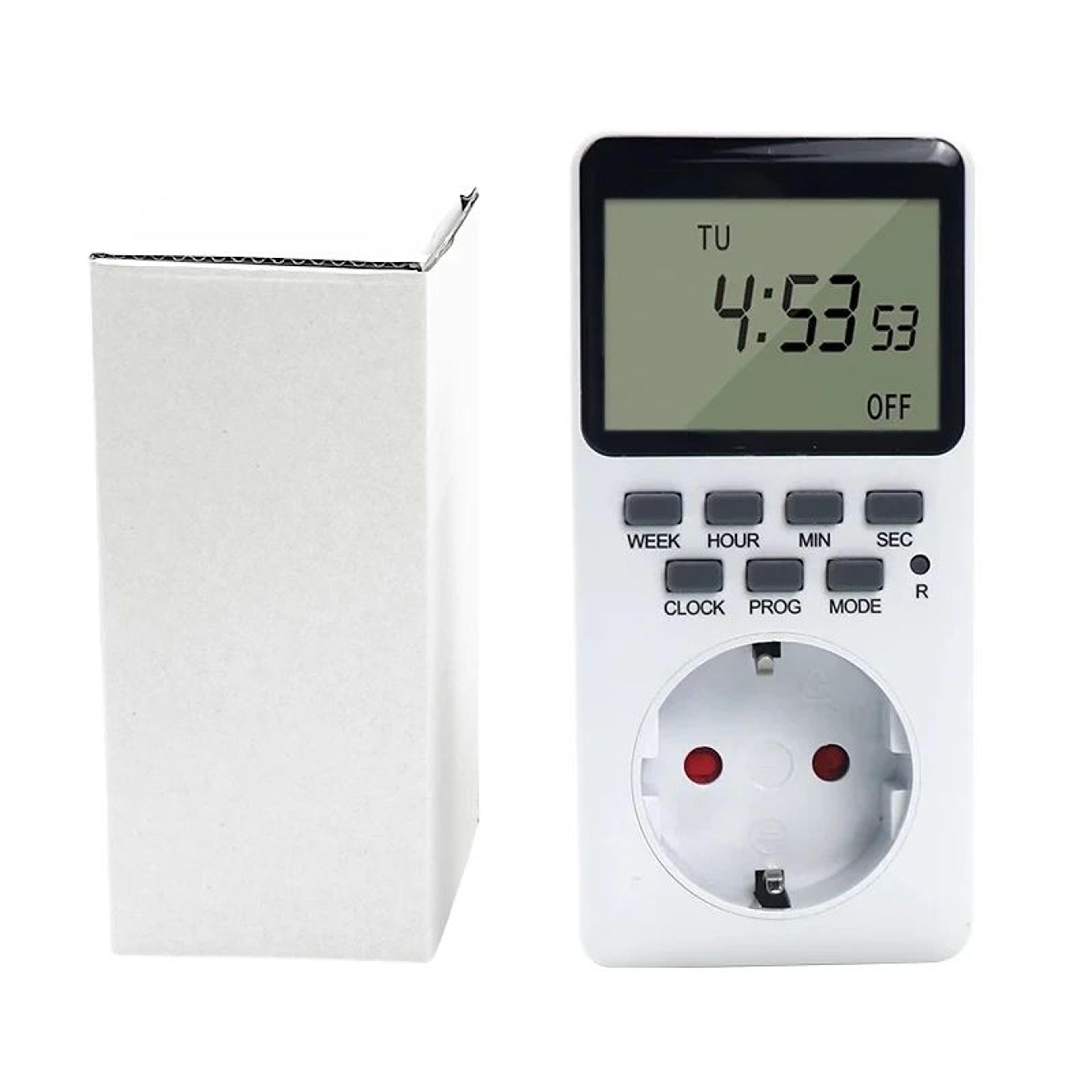 Weekly Digital Outlet Timer  20 Program Plug In Energy Saver With Countdown Random Mode For Lights  0