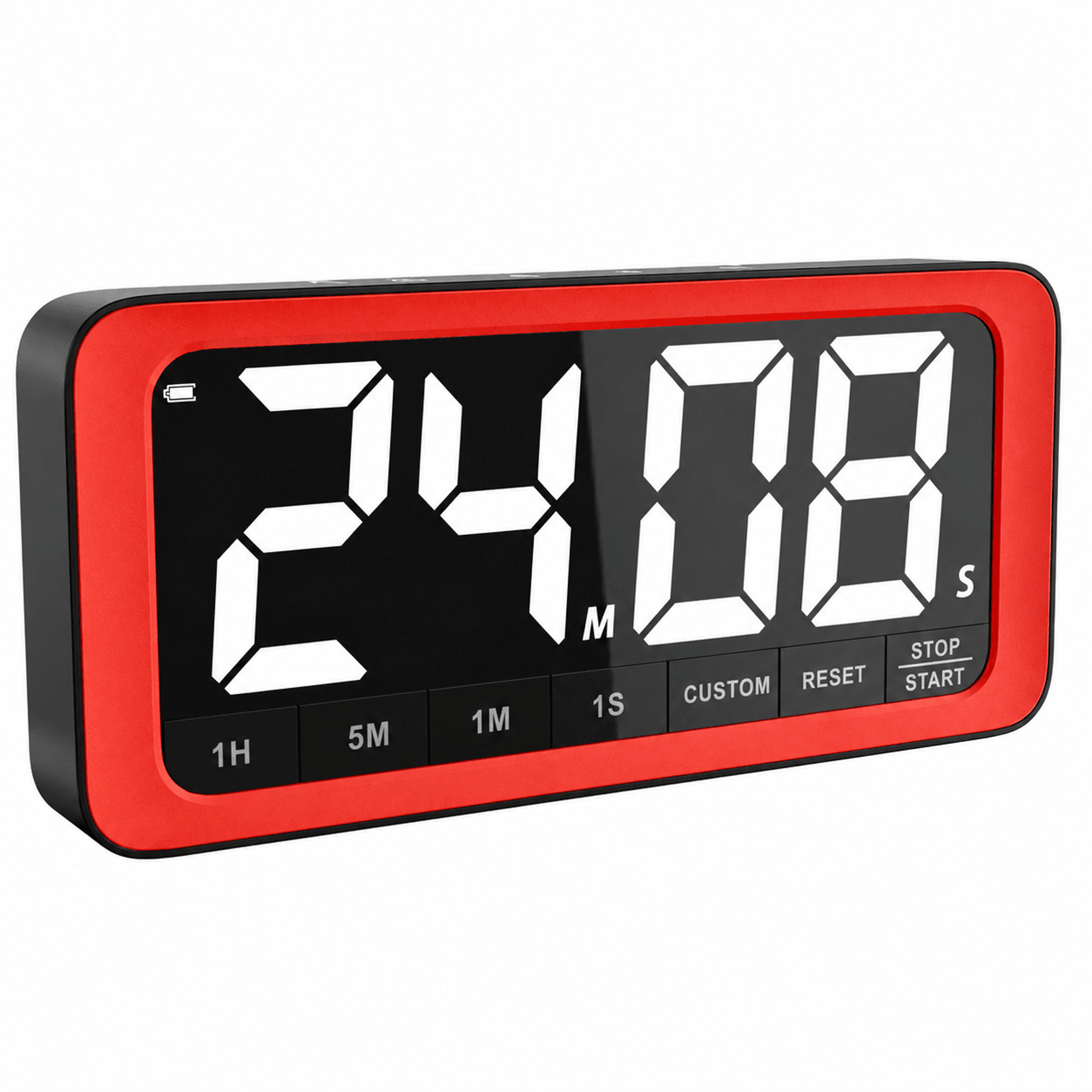 78in Large Digital Kitchen Timer  Rechargeable LED Countdown Clock With Loud Alarm Magnetic Back  S 0