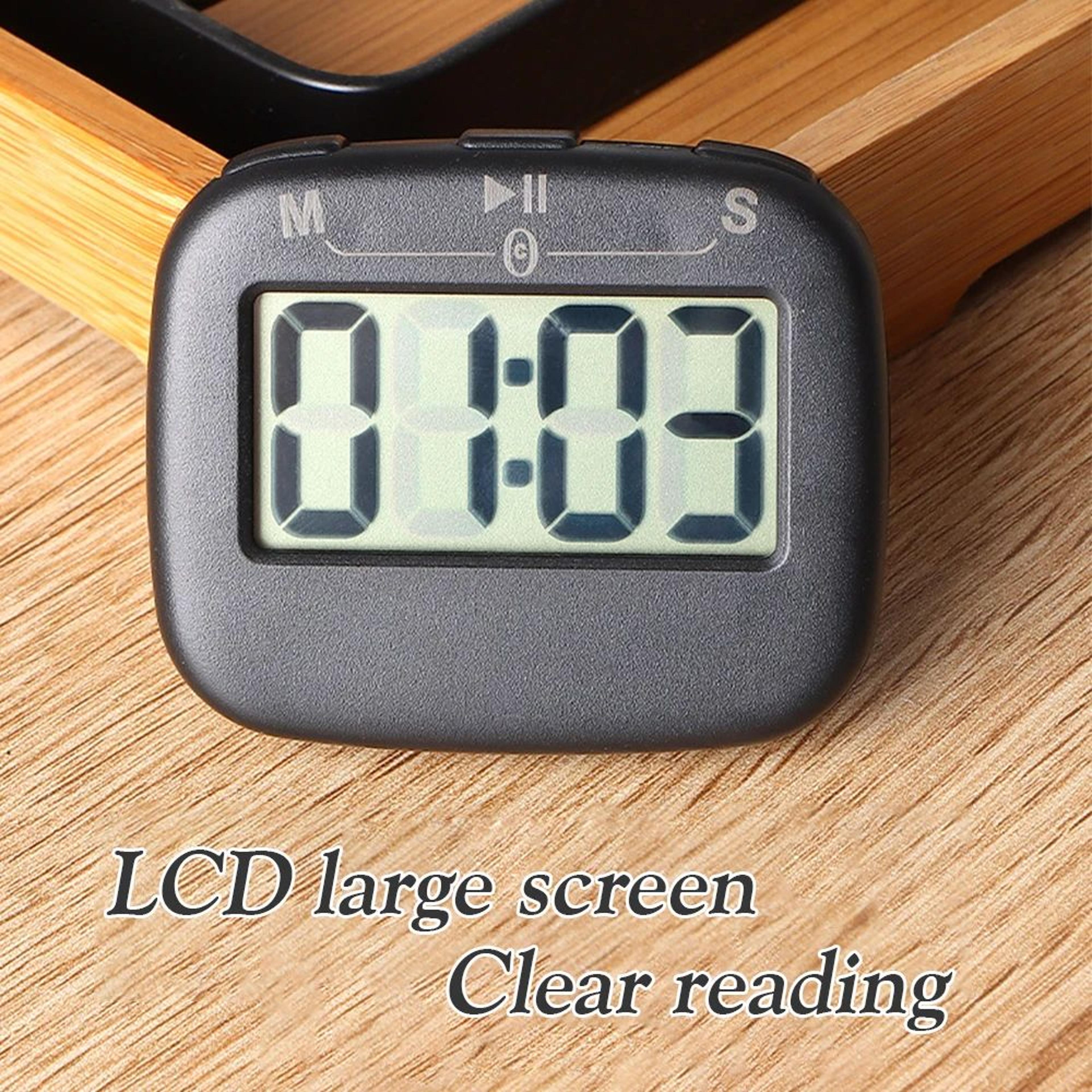 Magnetic Digital Timer  LCD Countdown Clock With Magnetic Back Stand  Loud Alarm For Kitchen Gym St 3