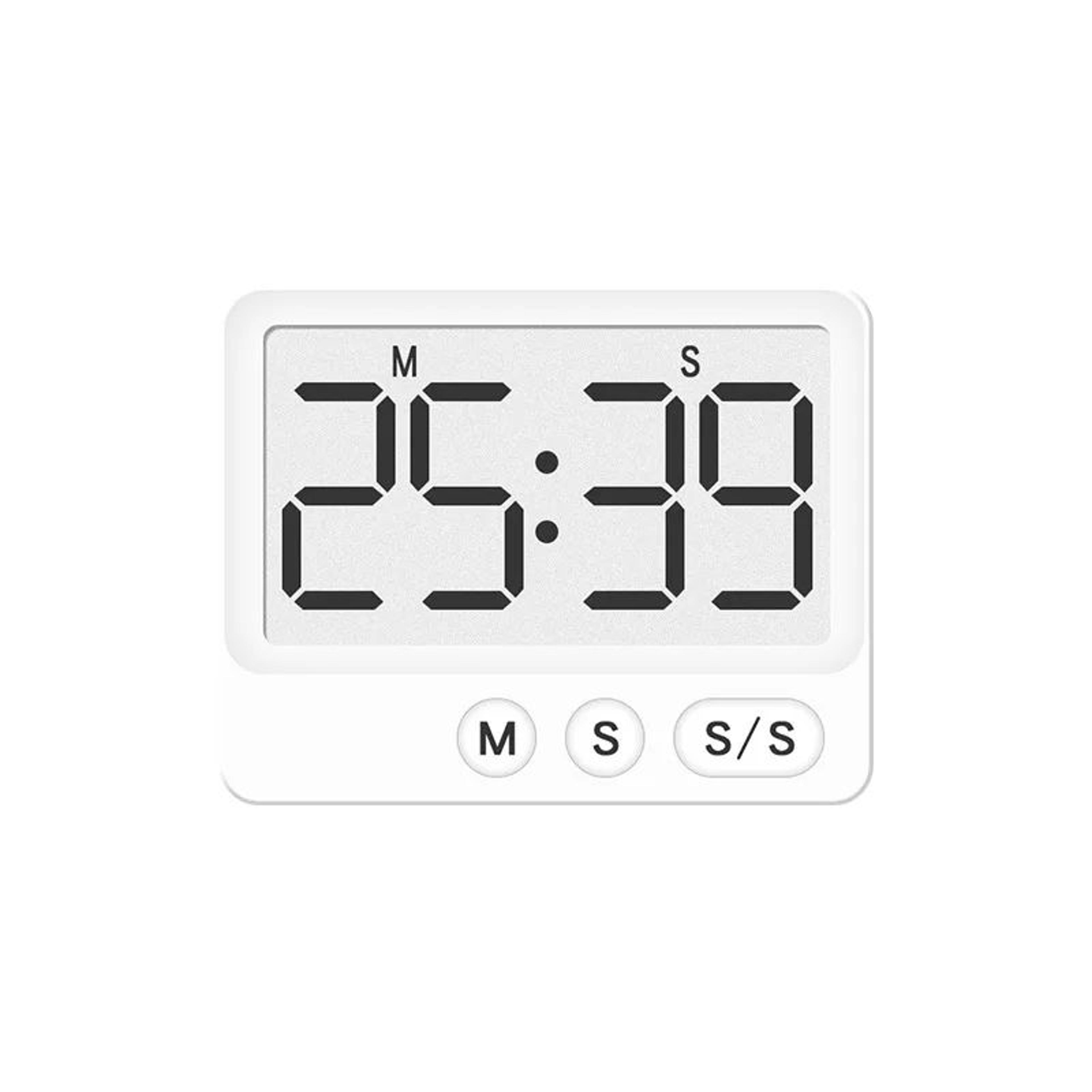 Large Screen Digital Kitchen Timer  Magnetic LCD Time Manager For Baking Cooking Study  Desktop Use 7