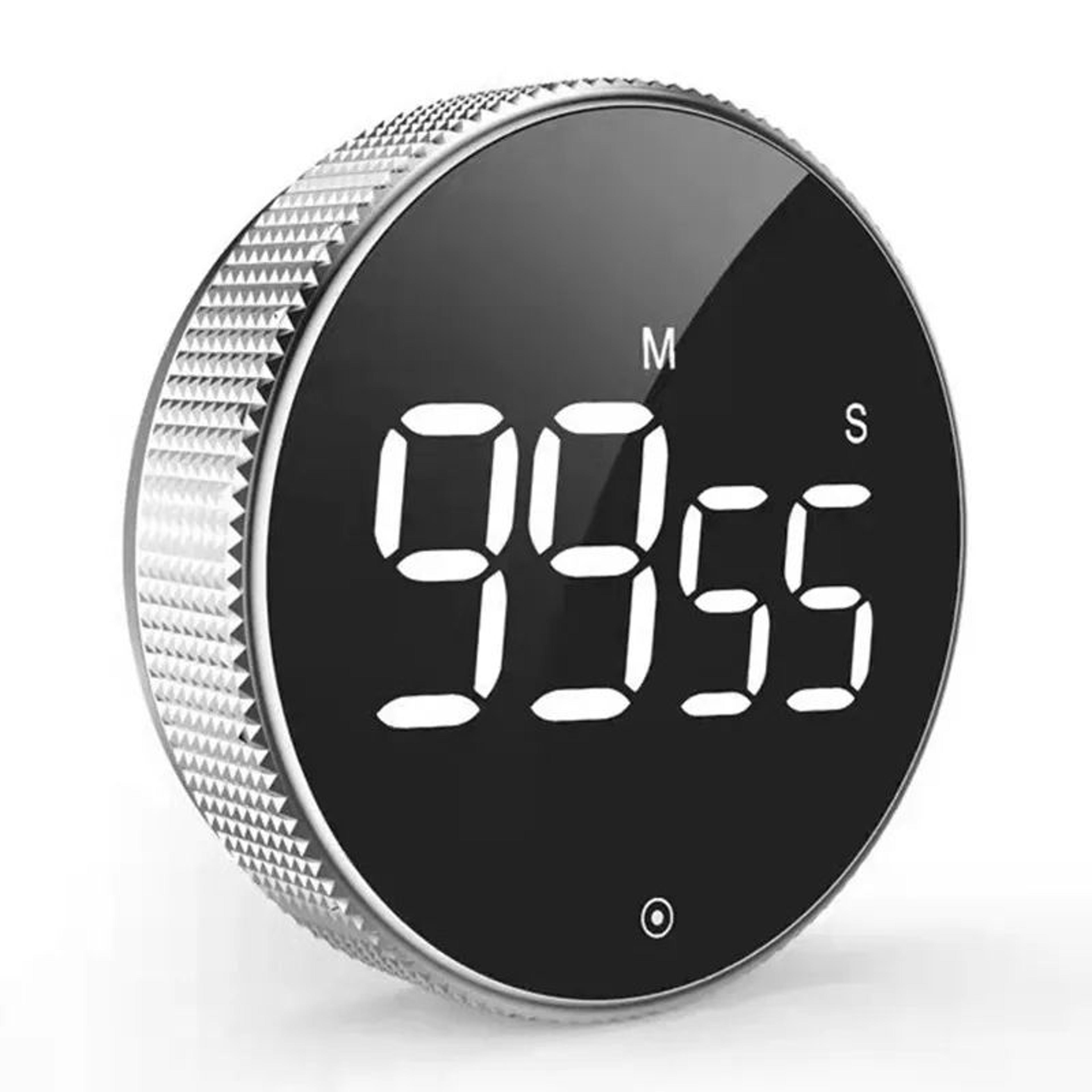 Magnetic Digital Kitchen Timer  Rotary LED Countdown Alarm With 3 Volume Levels For Cooking Study   7