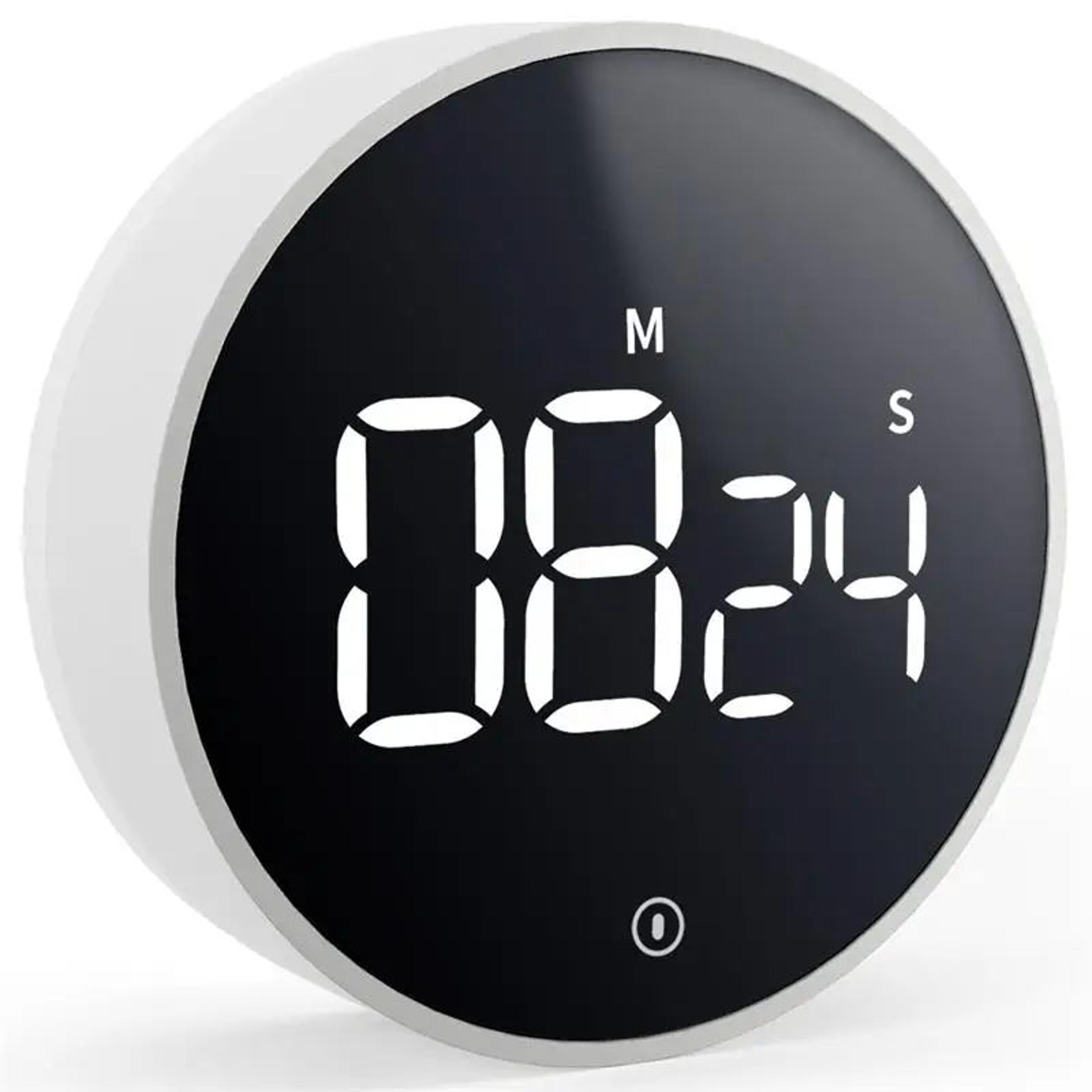 Digital Kitchen Timer  Magnetic Rotating Countdown Egg Timer With Large Display  Adjustable Alarm F 8